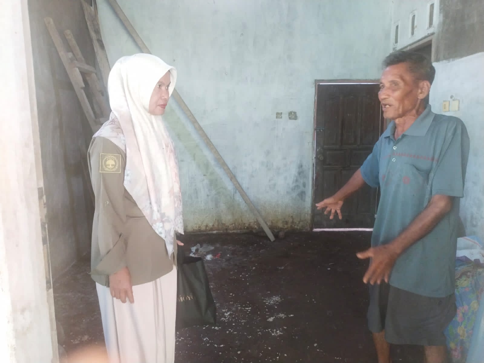 TPH - Peninjauan Lokasi bantuan pupuk trichokompos untuk kegiatan (Ubi) di Kecamatan Bayang