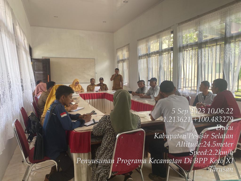 PENYUSUNAN PROGRAMA PENYULUHAN KECAMATAN KOTO XI TARUSAN