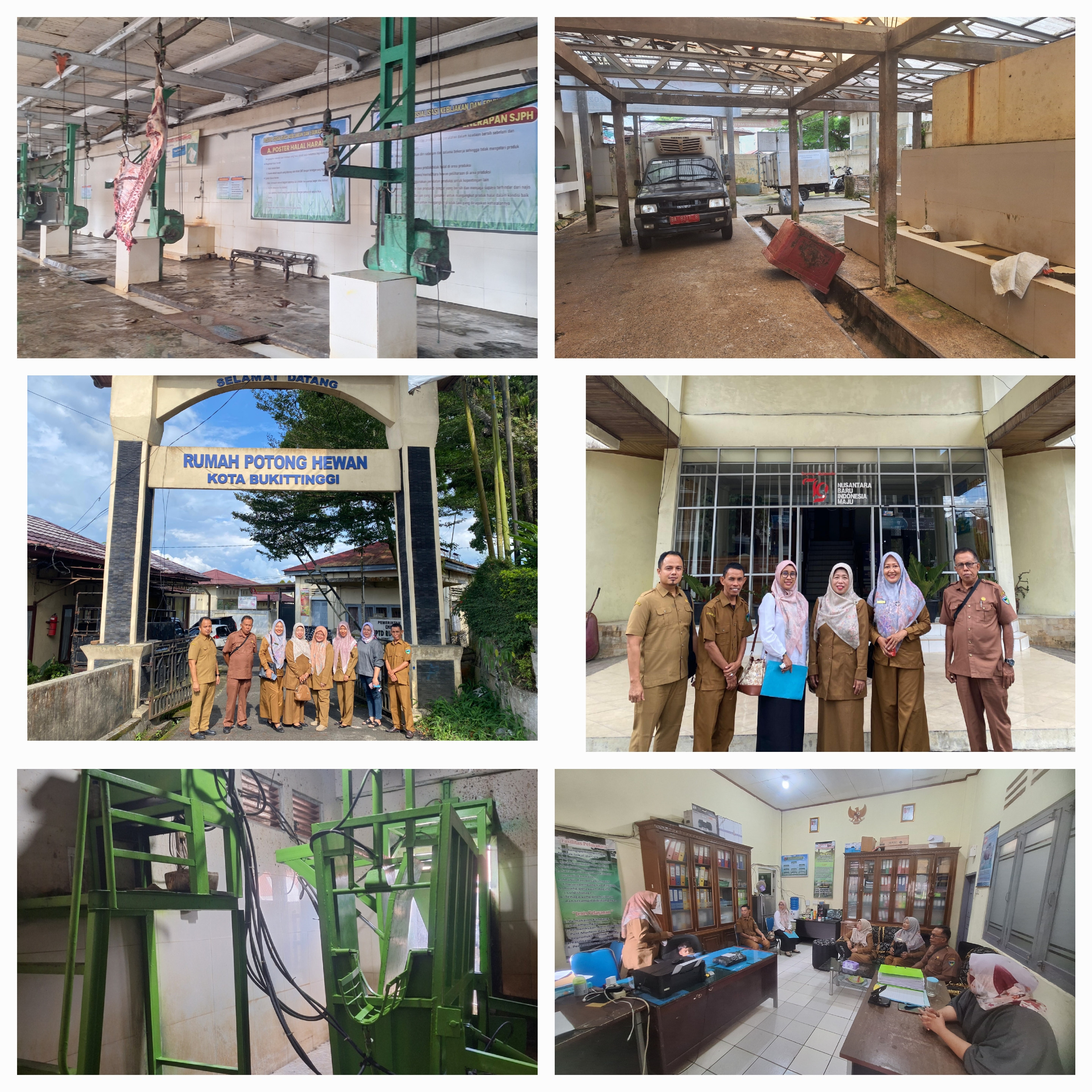 KEPALA PUSKESWAN TERPADU PAINAN IKUT KEGIATAN STUDI TIRU KE RUMAH POTONG HEWAN KOTA BUKITTINGGI