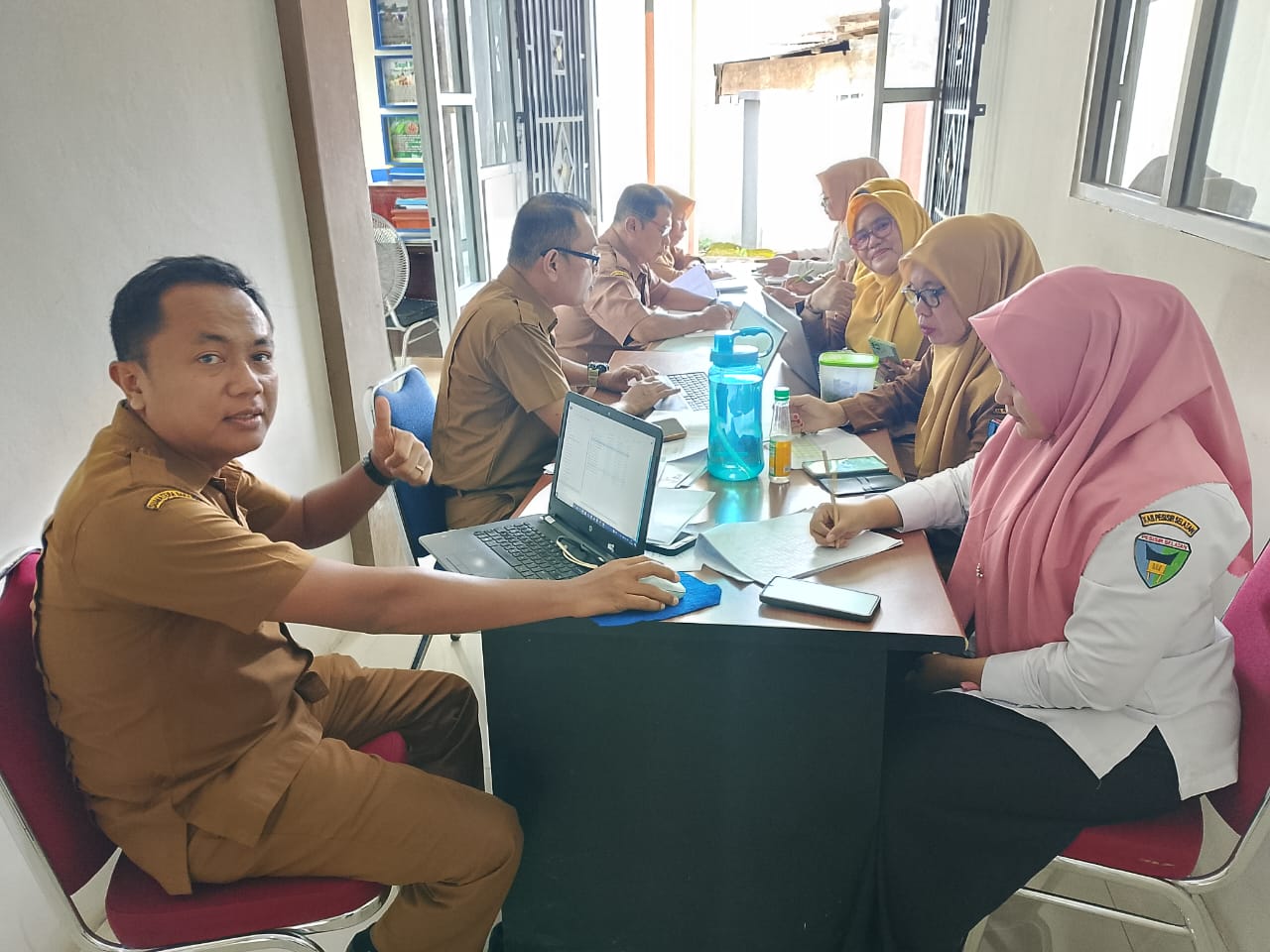 RAPAT DI BIDANG PENYULUHAN BERSAMA KABID PENYULUHAN,FUNGSIONAL, KJF BESERTA STAF