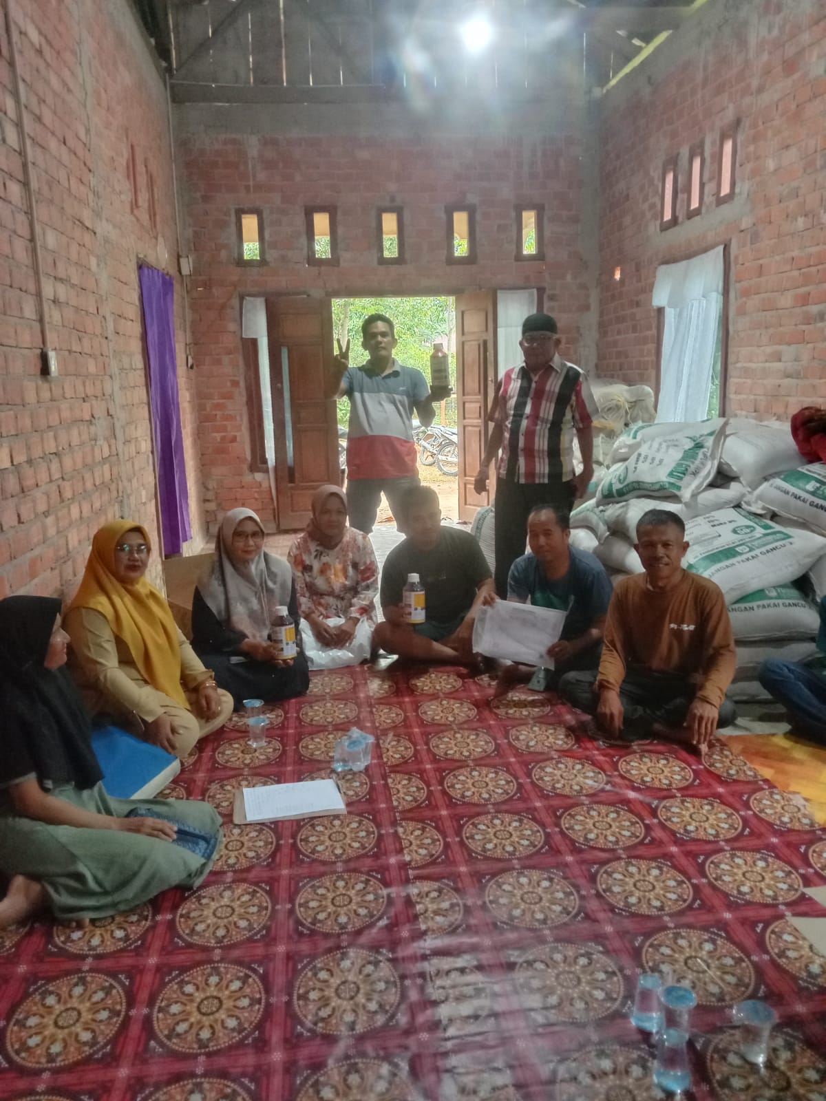 Musyawarah Kelompok Tani Bandar Baru tentang Bantuan Biofortifikas  Nagari Binjai Tapan Kecamatan Ra