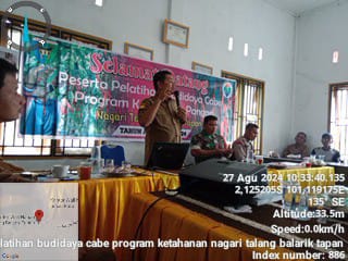 PEMBUKAAN PELATIHAN BUDIDAYA CABE PROGRAM KETAHANAN PANGAN NAGARI TALANG BALARIK