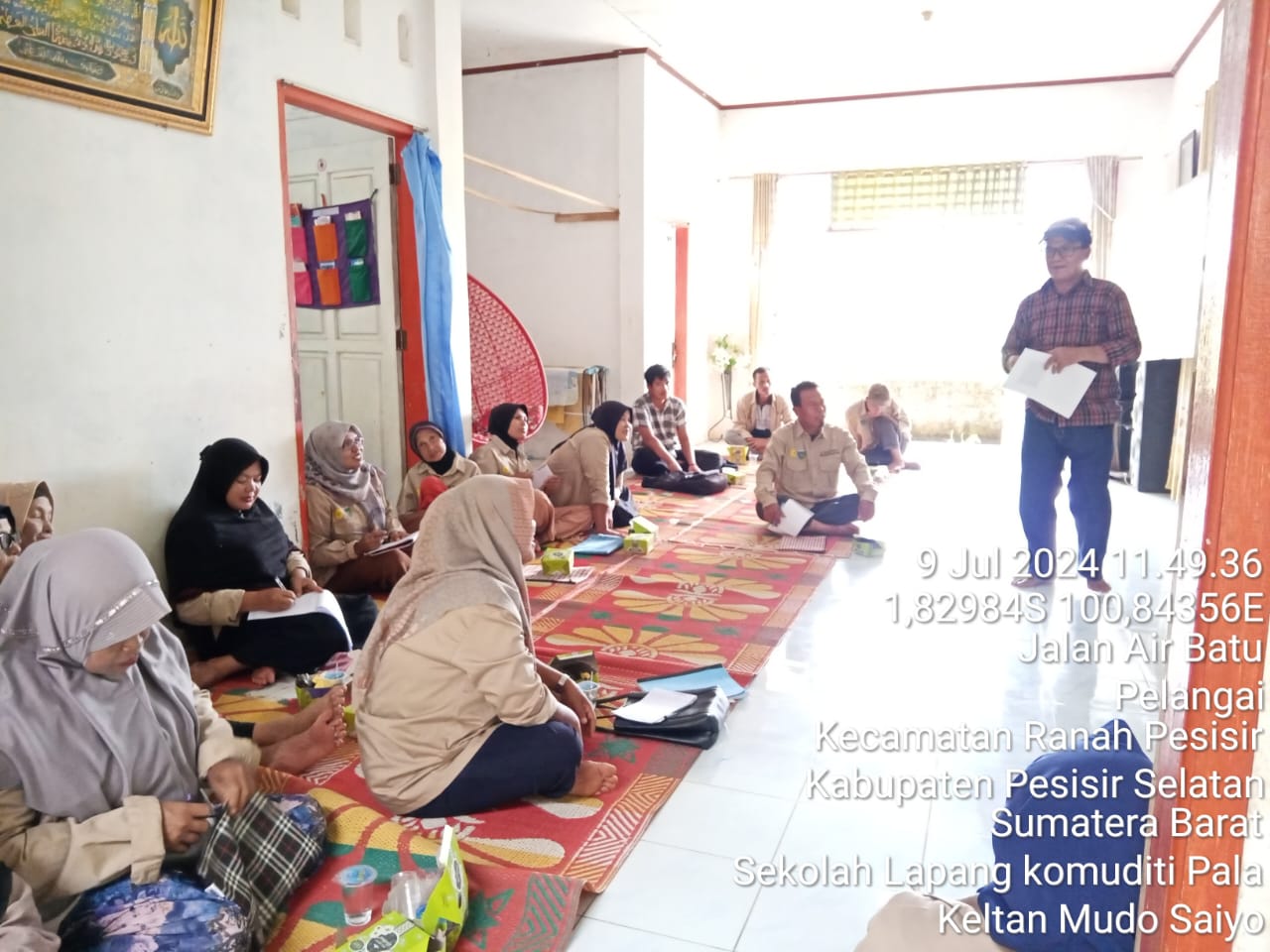 Sekolah Lapang Komoditi Pala Tanggal 9 Juli 2024 di Kecamatan Ranah Pesisir