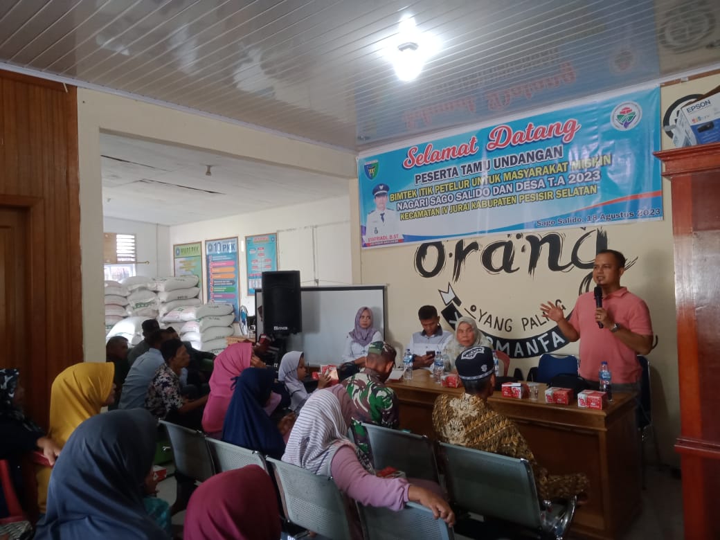 SOSIALISASI RABIES DI ACARA BIMTEK NAGARI SAGO SALIDO