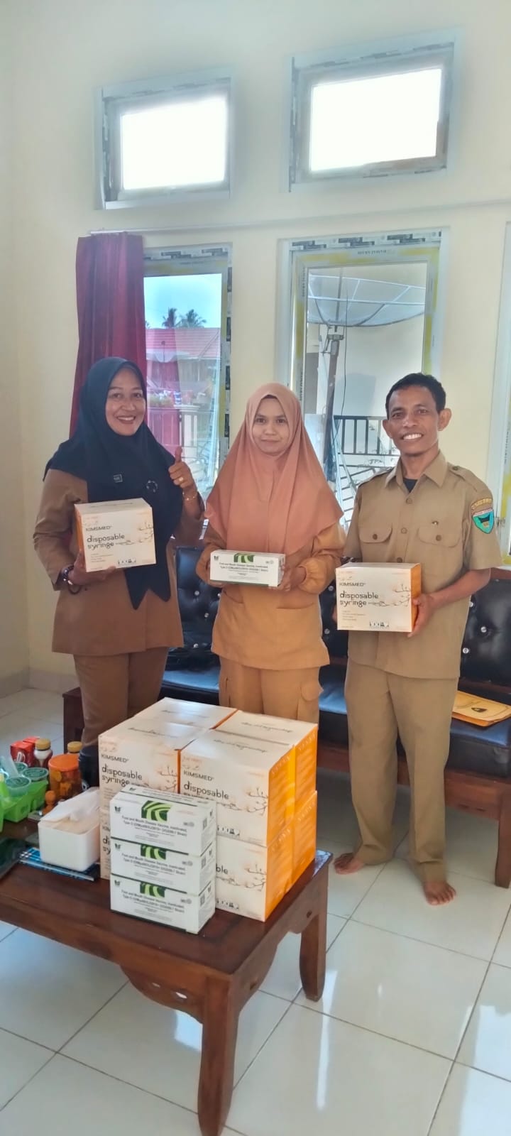 Evaluasi Pemakaian Vaksin  PMK ke Puskeswan Lunang dan  Puskeswan Silaut