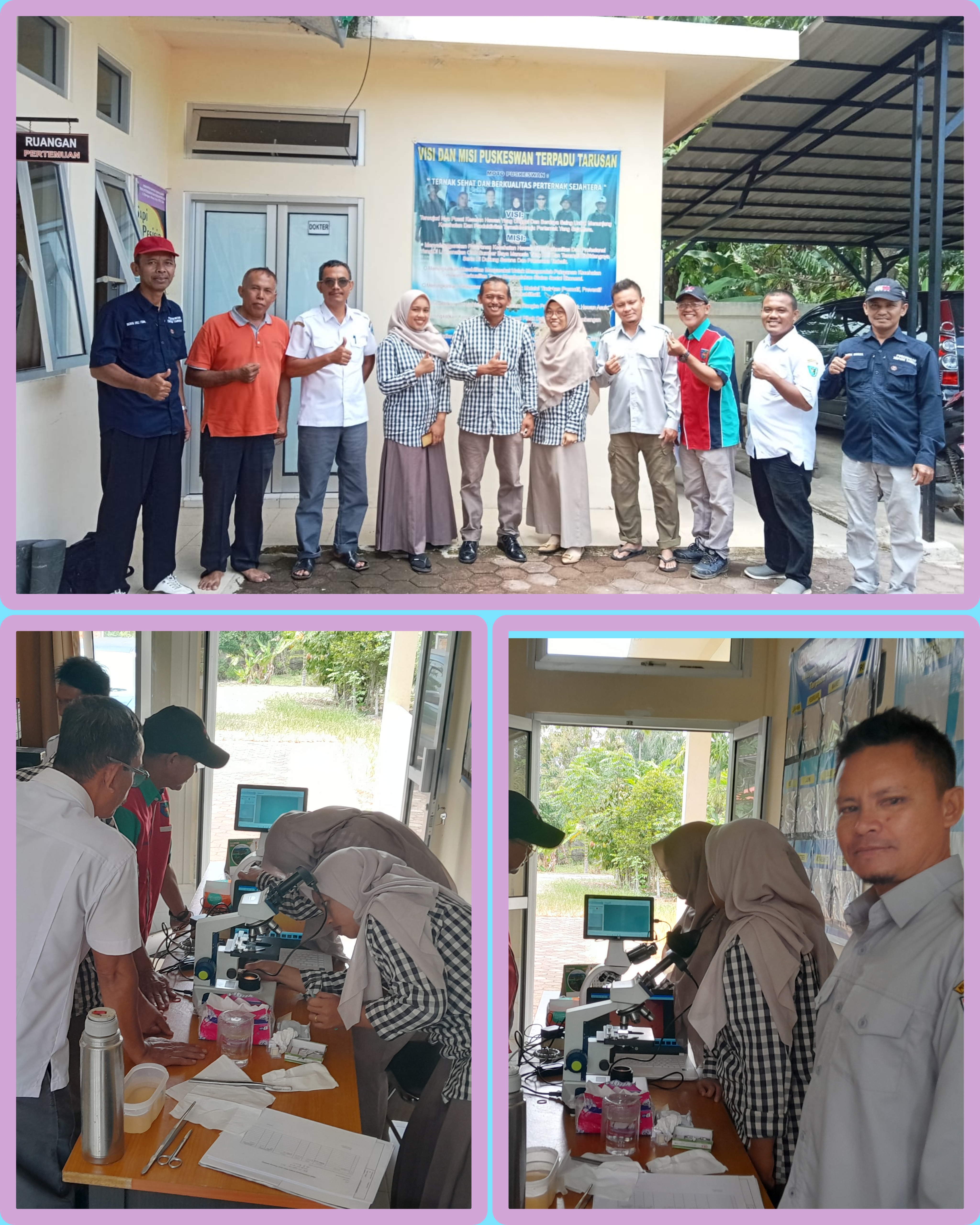 Monitoring dan evaluasi kelayakan frozen semen beku straw masing petugas Inseminator Puskeswan terpa