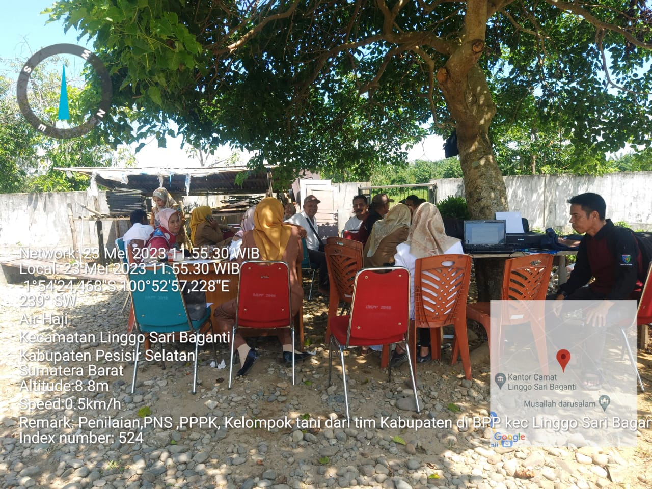 BPP LINGGO SARI BAGANTI MELAKUKAN PENILAIAN OLEH TIM DINAS PERTANIAN KABUPATEN PESISIR SELATAN YANG 