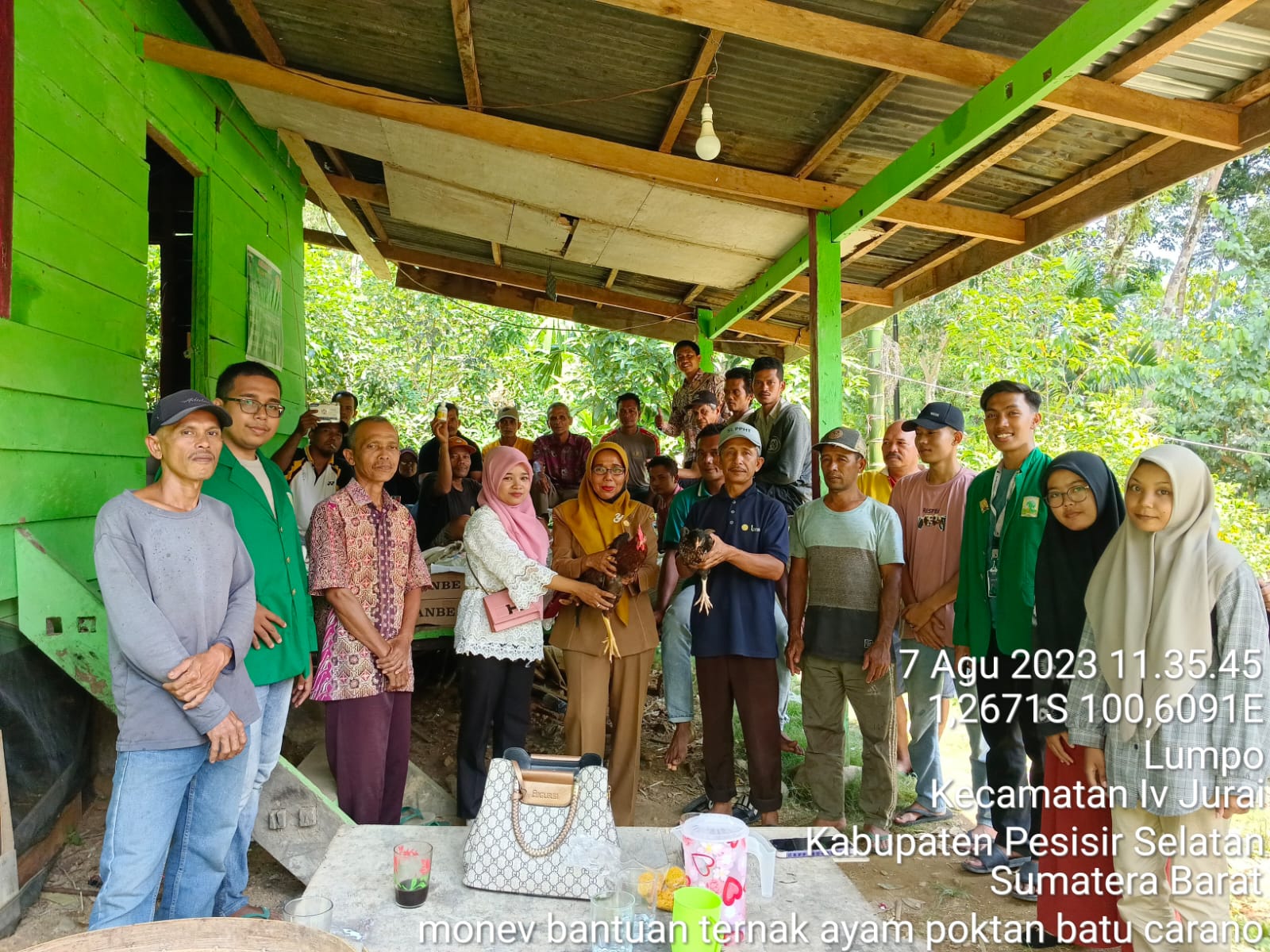 MONEV Bantuan Ternak Ayam di Kelompok Tani Batu Carano