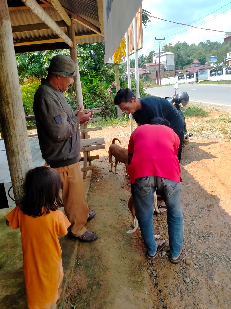 Pelayanan Vaksinasi Rabies di Nagari Inderapura Selatan
