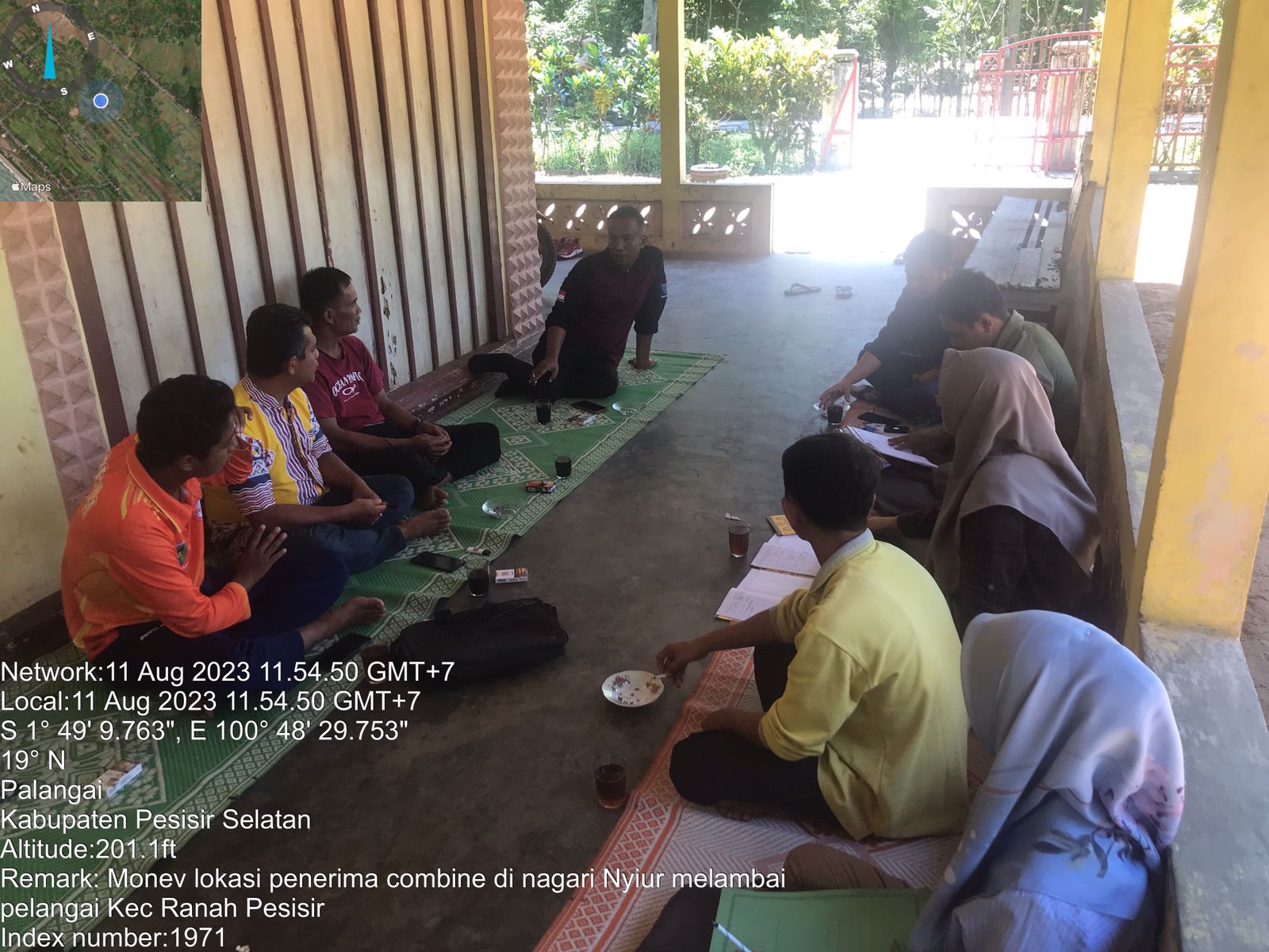 MONEV BANTUAN COMBINE HERVESTER 2022 di NAGARI NYIUR MELAMBAI