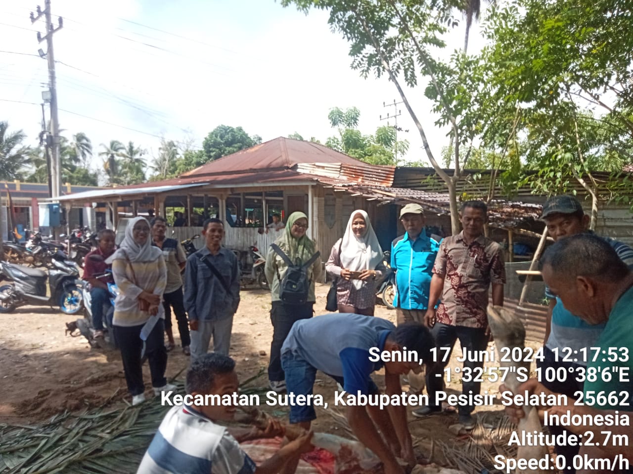 pengawasan dan pembinaan pemotongan hewan kurban ke kecamatan Sutera
