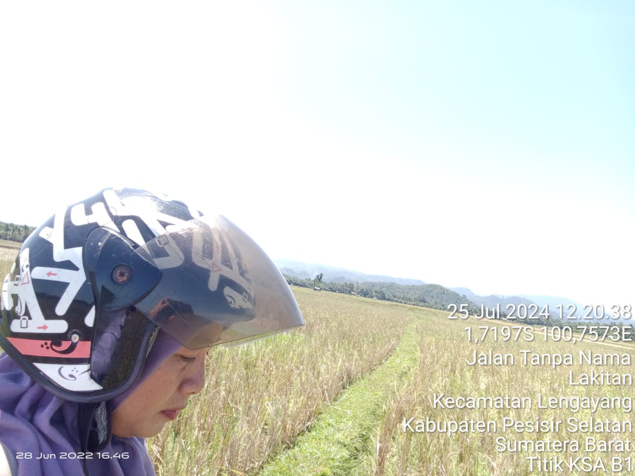 Pengamatan titik KSA di  lakitan