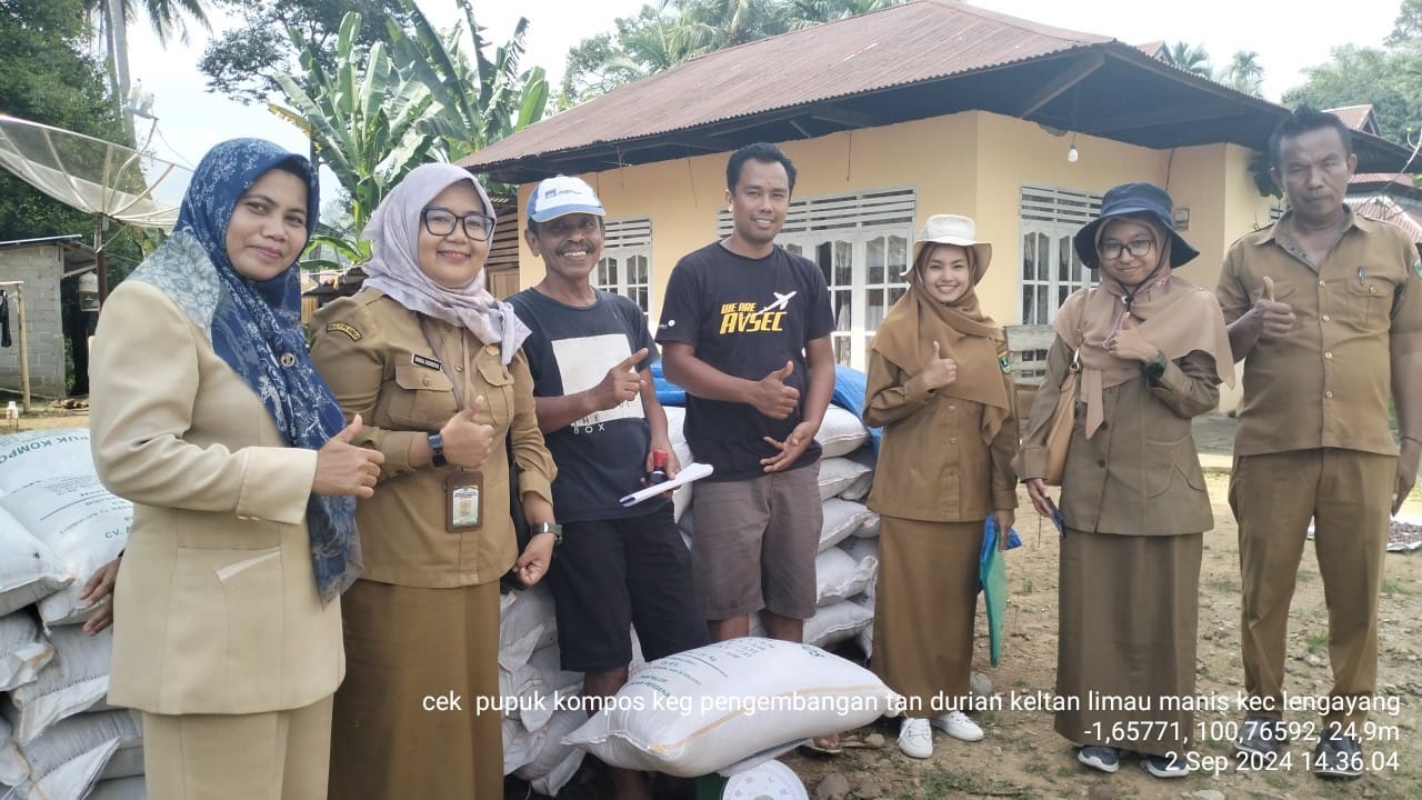 Pemeriksaan pupuk kompos kegiatan pengembangan durian