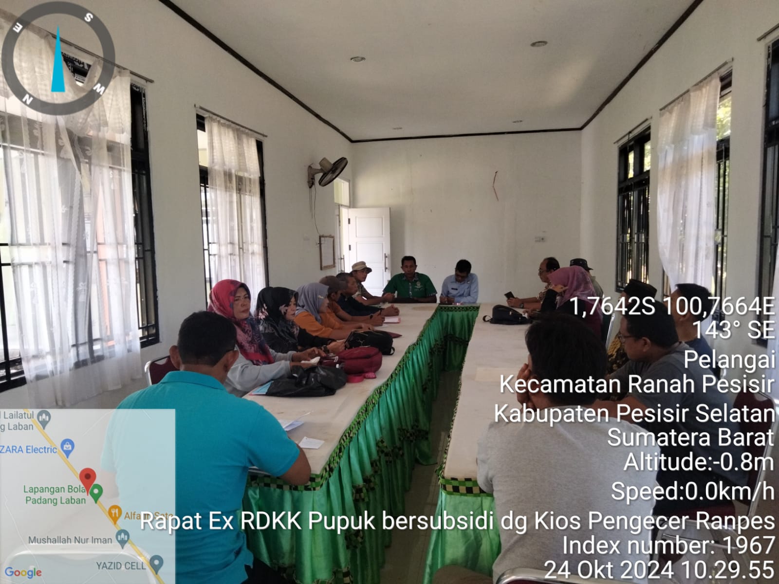 Rapat RDKK Pupuk Bersubsidi dengan Kios Pengecer Ranah Pesisir di BPP Ranah Pesisir