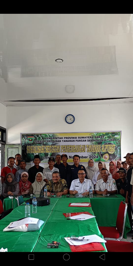 Sisialisasi  Pengembangan Tanaman Alpukat di kab. Pesisir Selatan