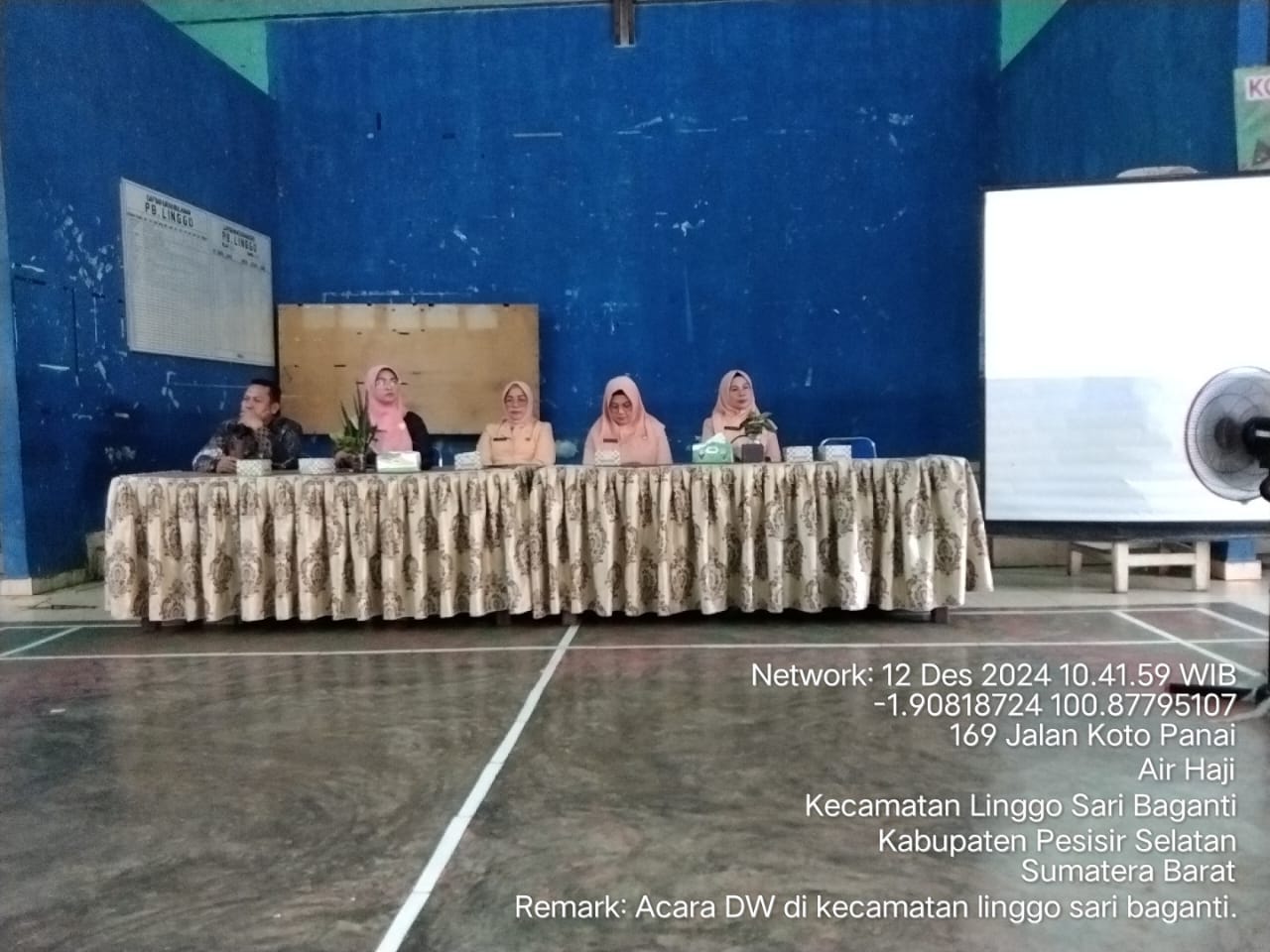ACARA DHARMA WANITA DI KECAMATAN LINGGO SARI BAGANTI 