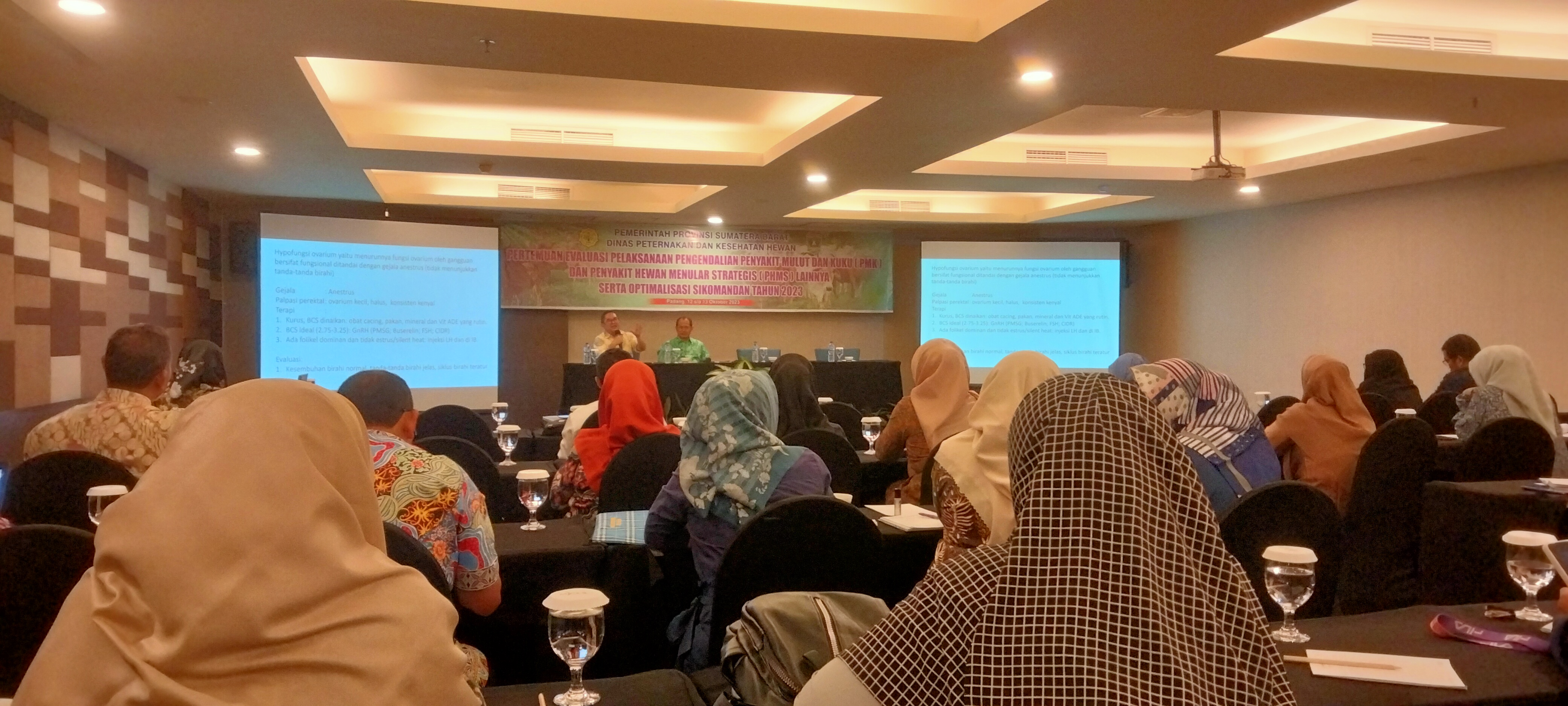 Bidang Keswan Hadiri Pertemuan Evaluasi Pengendalian PMK  dan PHMS Tahun 2023