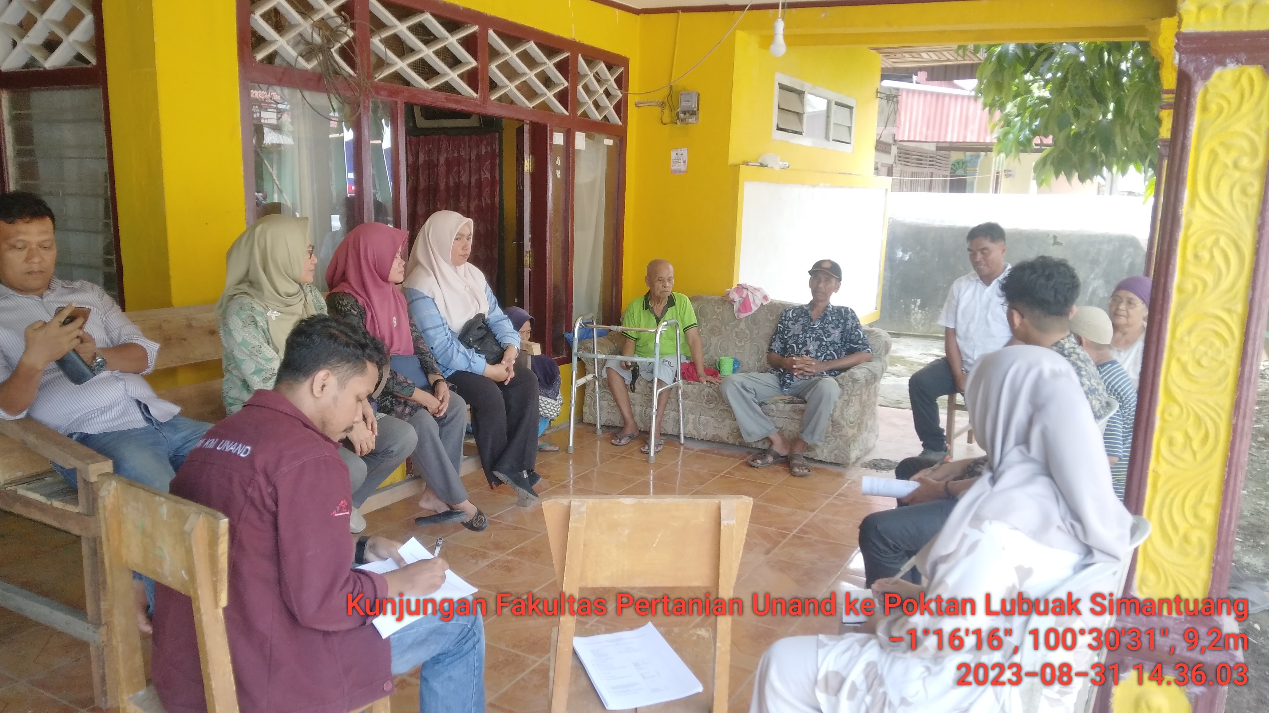 Poktan Lubuak Simantuang di Kunjungi Tim Peneliti Perkebunan Fakultas Pertanian Unand