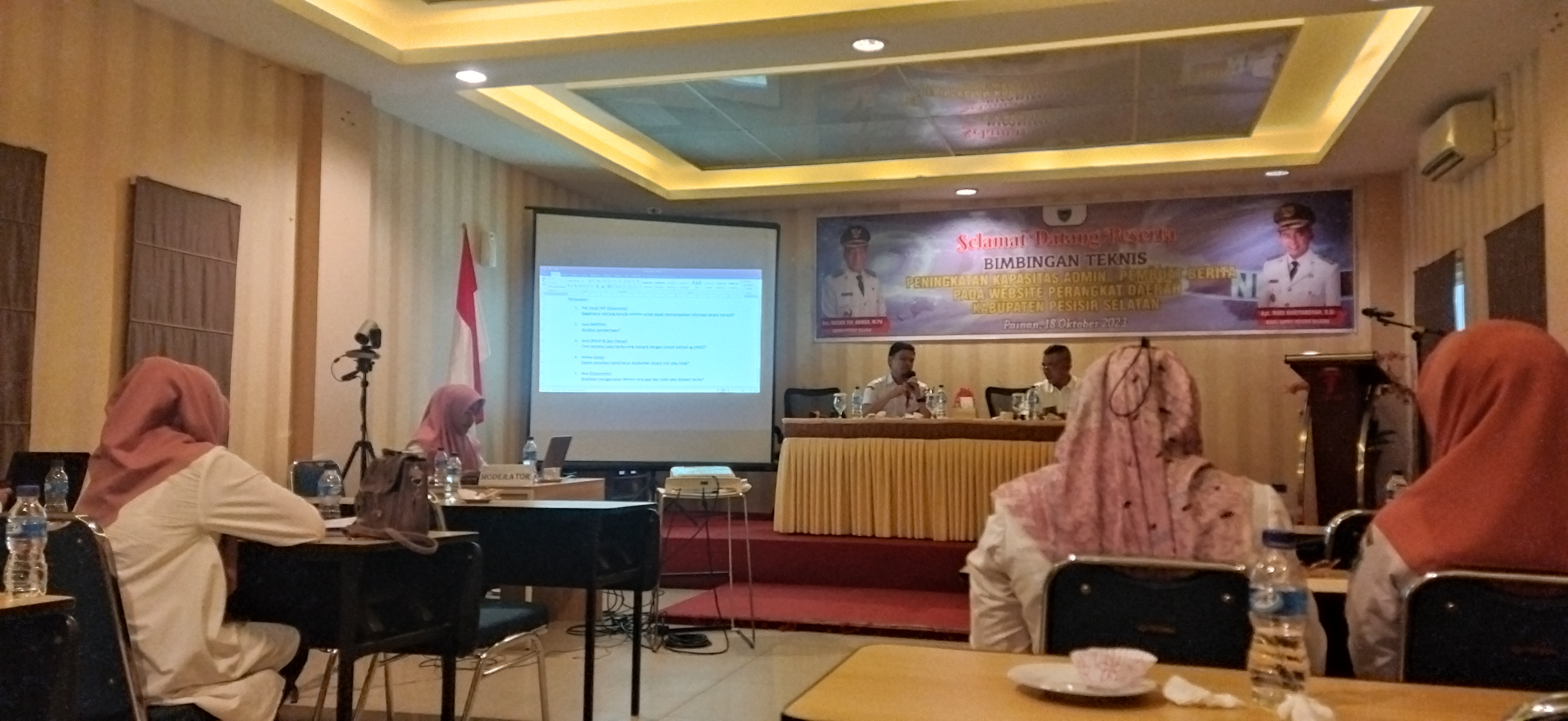 Bimbingan Teknis Peningkatan Kapasitas Admin dan Pembuat Berita pada Website Pemerintah Daerah Kabup