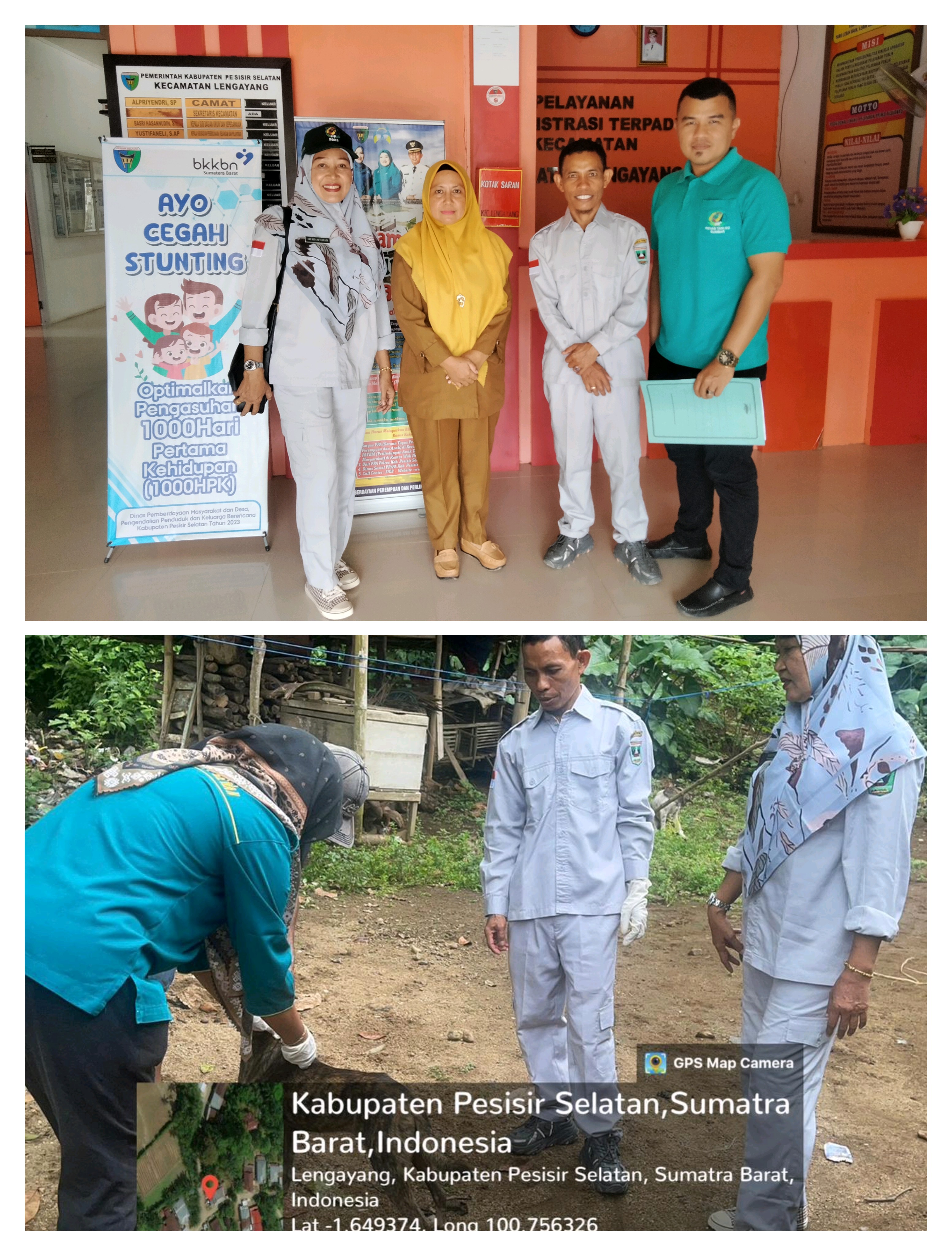 Monitoring Vaksinasi Rabies Sumber Anggaran APBD DPKH Provinsi Sumbar di Nagari Kambang Utara 