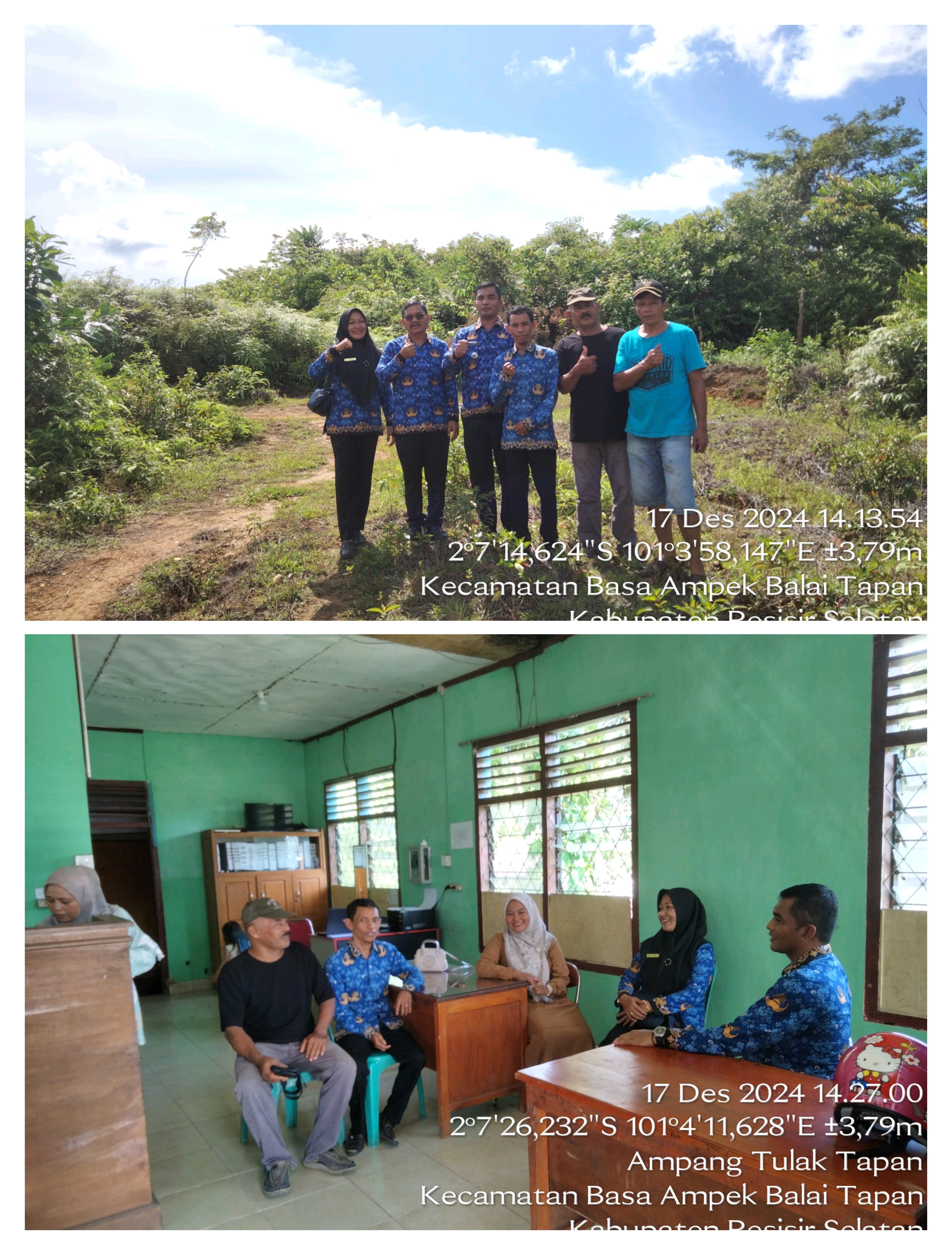 Peninjauan Lahan Lokasi Rencana Pembangunan Puskeswan di Kecamatan Basa Ampek Balai Tapan 