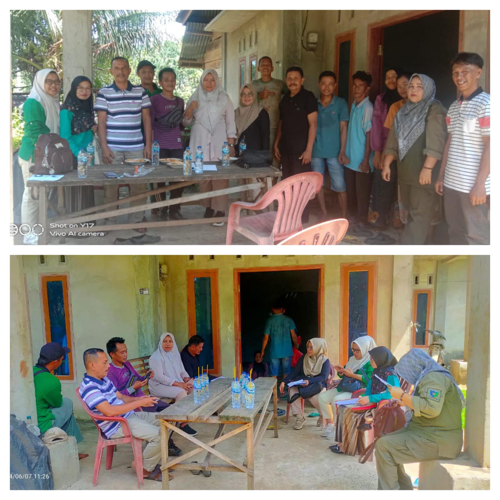 VERIFIKASI KELOMPOK CALON PENERIMA BANTUAN SEKOLAH LAPANG TERNAK SAPI DI KEC.LINGGO SARI BAGANTI