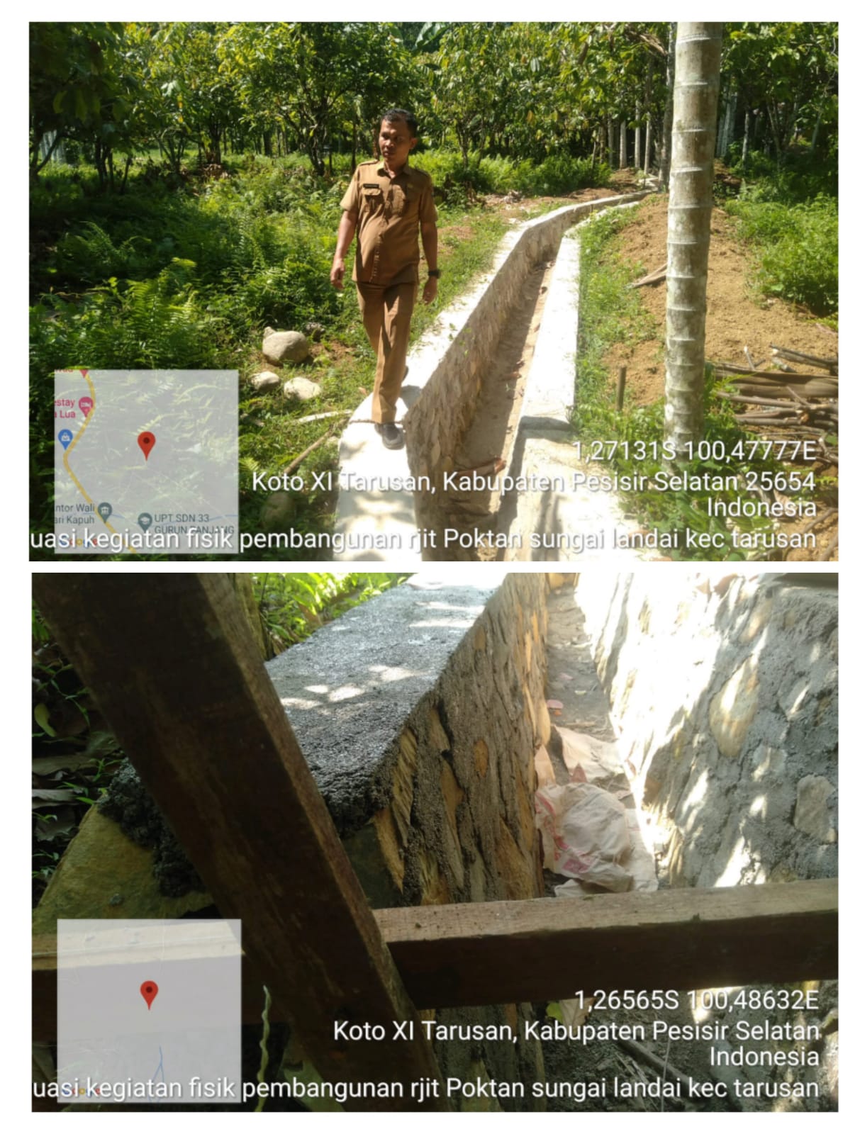 MONITORING DAN EVALUASI PEKERJAAN SWAKELOLA REHABILITASI JARINGAN IRIGASI TERSIER PADA KELOMPOK TANI