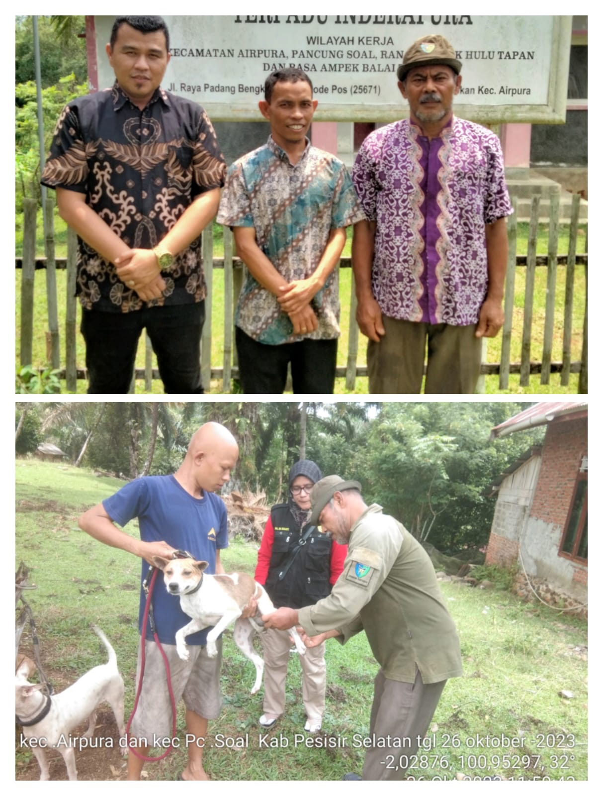 Bidang Keswan Dampingi Tim BVet Dalam Rangka Penyidikan dan Pengujian Rabies