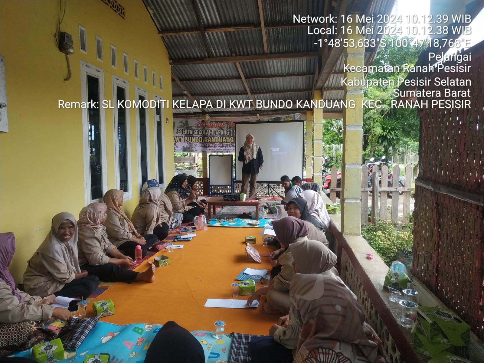 Sekolah Lapang Komoditi Kelapa Tanggal 16 Mei 2024 di Kecamatan Ranah Pesisir