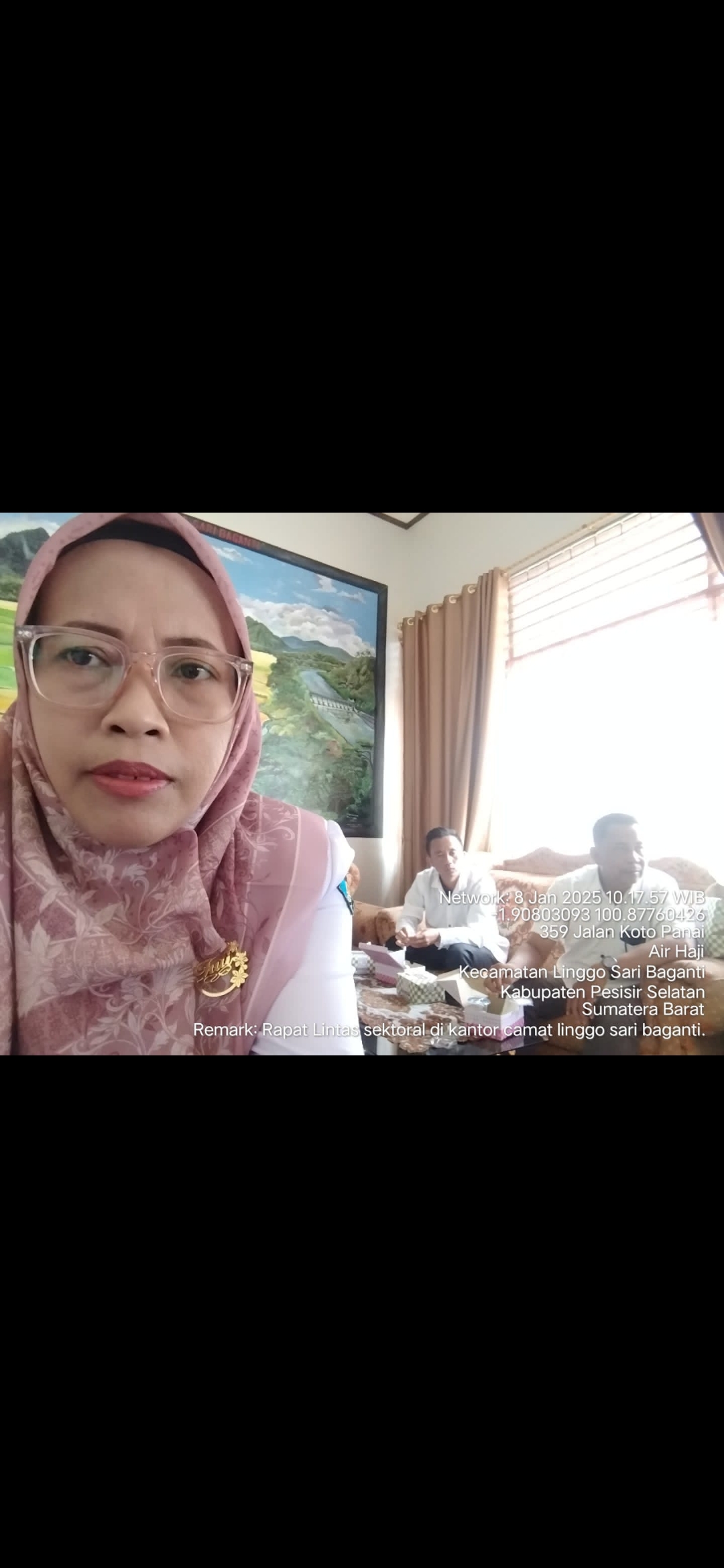 RAPAT LINTAS SEKTORAL DI KANTOR CAMAT LINGGO SARI BAGANTI 