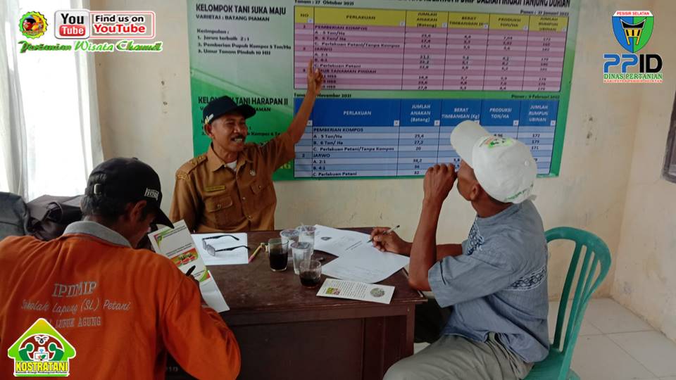 PERTEMUAN KETIGA SEKOLAH LAPANG IPDMIP DAERAH IRIGASI TANJUNG DURIAN KEC. LENGAYANG