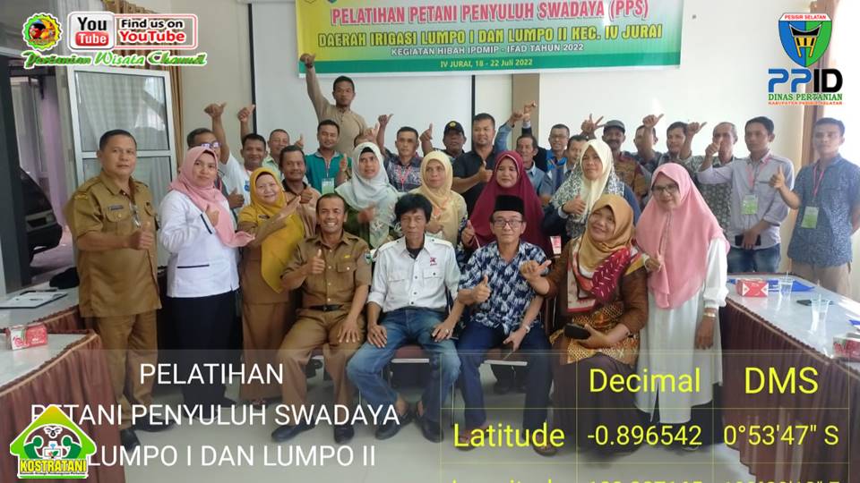 Ir. DJONI, INSPIRASI PESERTA PELATIHAN PETANI PENYULUH SWADAYA MANFAATKAN TEKNOLOGI