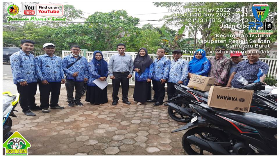 PETUGAS PETERNAKAN DINAS PERTANIAN PEROLEH KENDARAAN RODA DUA SUMBER DANA DAK FISIK TAHUN 2022