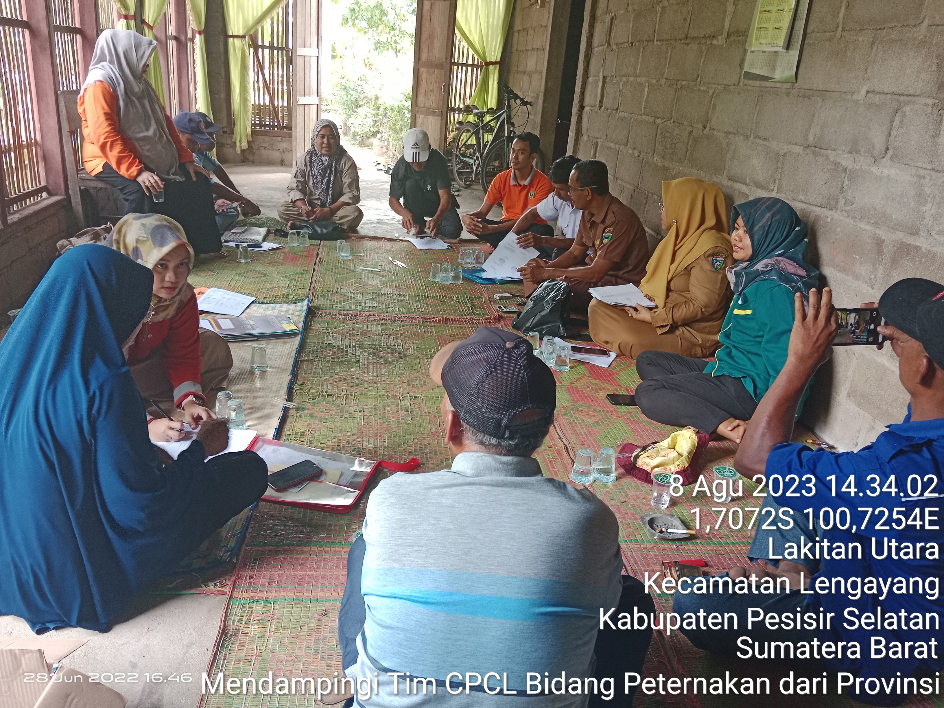 Verifikasi CPCL Poktan Penerima Bantuan Itik di Kecamatan Lengayang