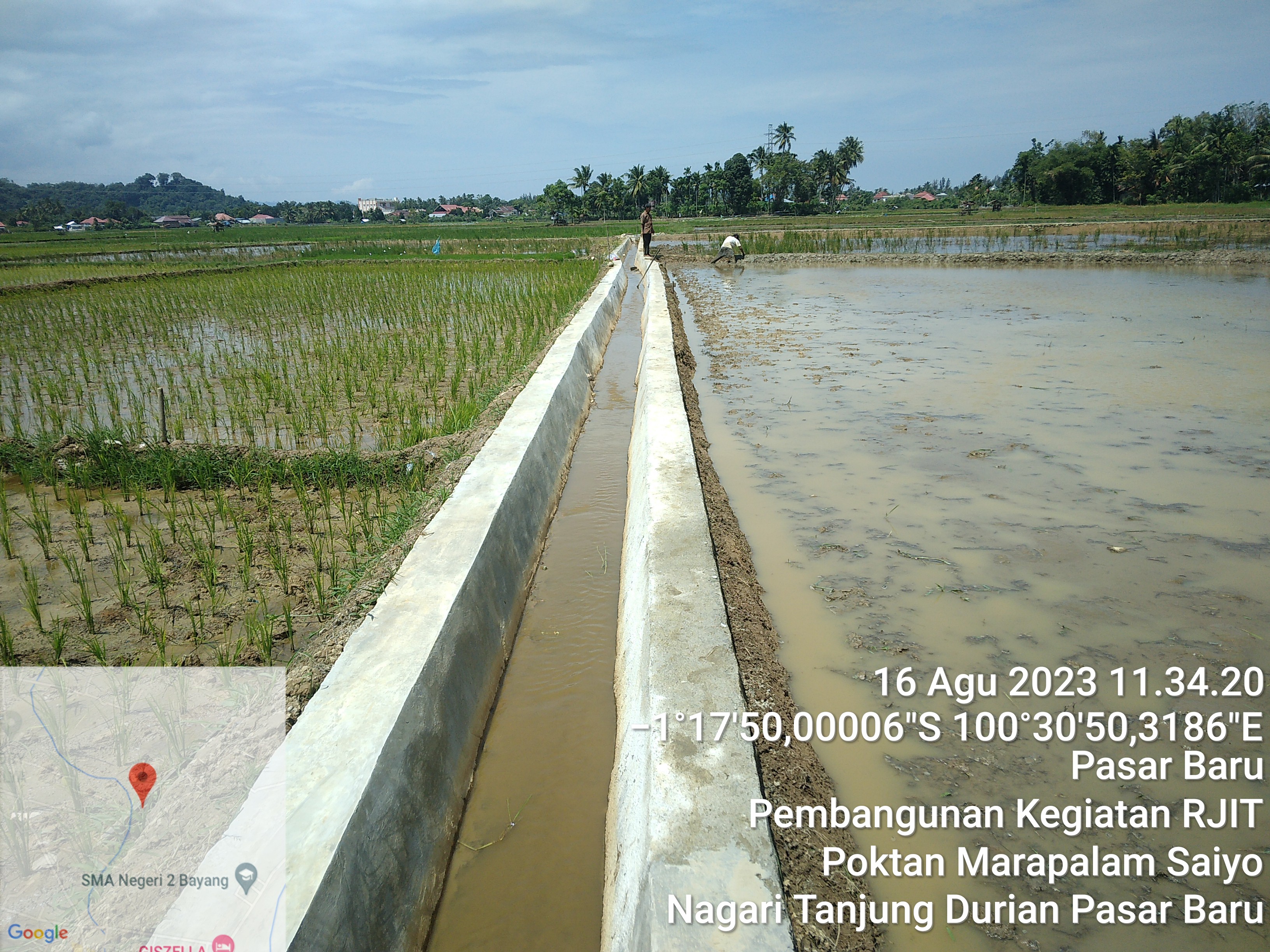 Pembangunan Irigasi Tersier di Poktan Marapalam Saiyo