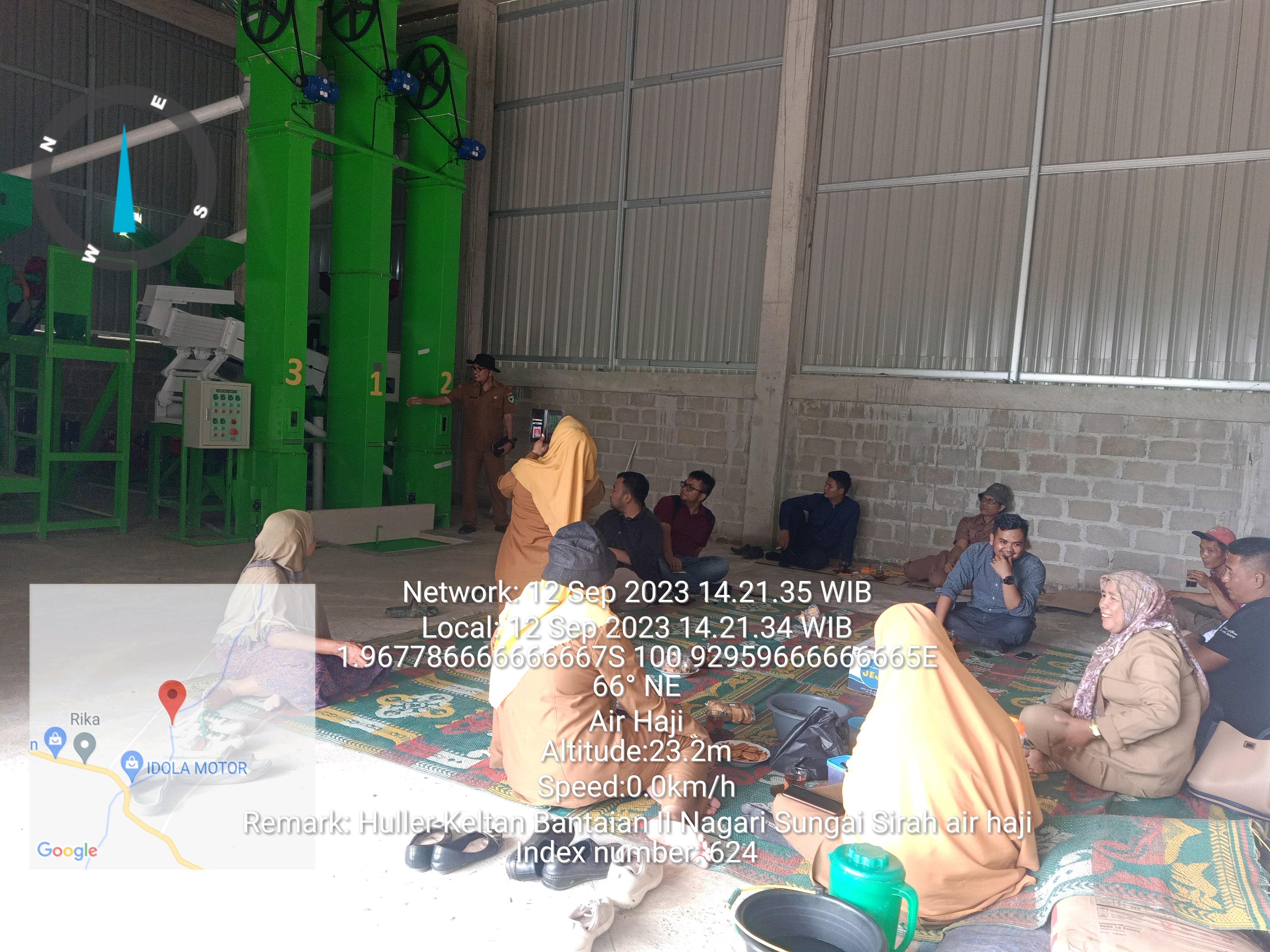 MONEV BANTUAN RMU(RICE MILLING UNIT) DI KELOMPOK TANI BANTAIAN II NAGARI SUNGAI SIRAH AIR HAJI