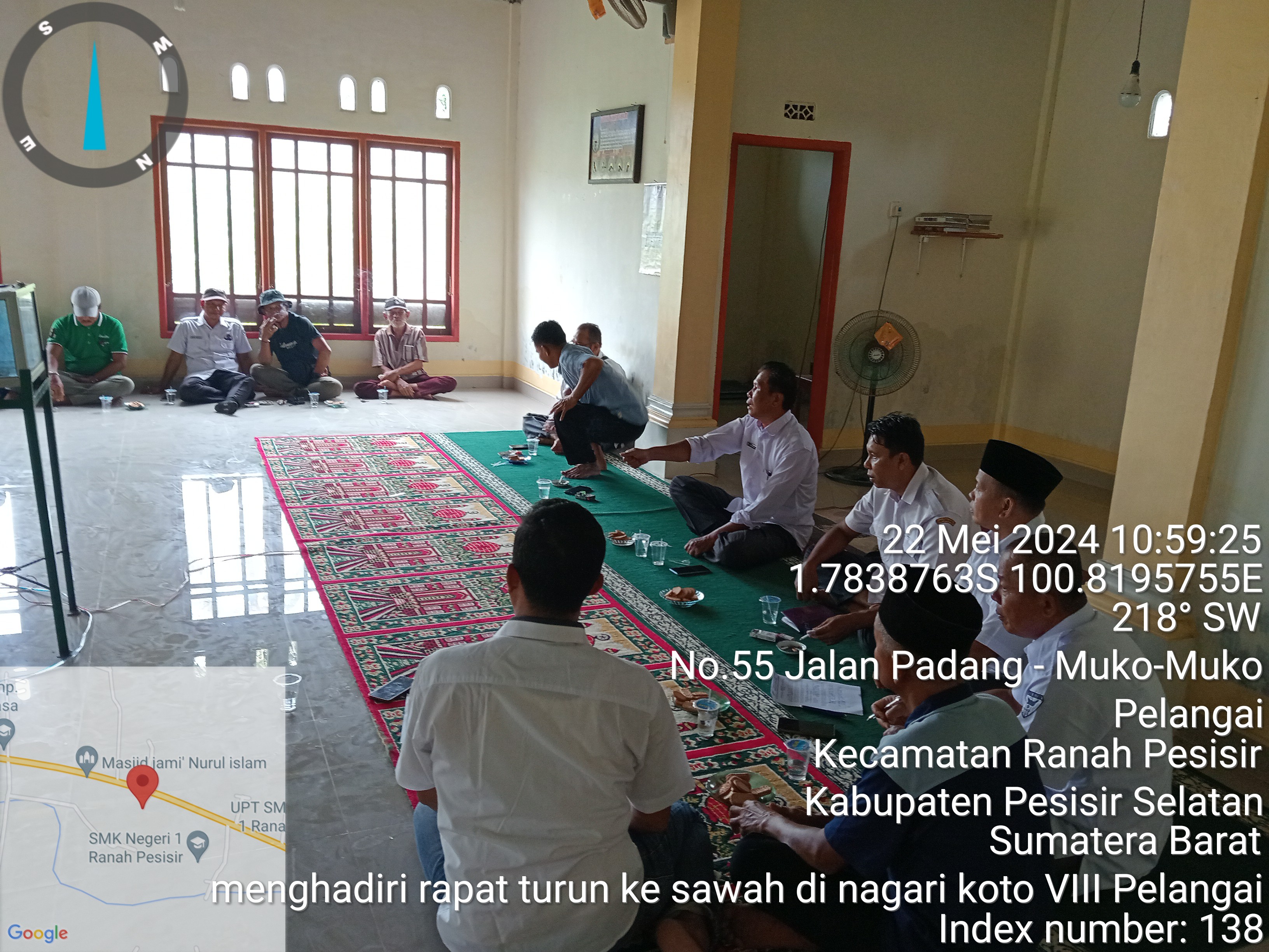 Musyawarah Petani Untuk Mulai Turun Kesawah di Koto VIIII Pelangai