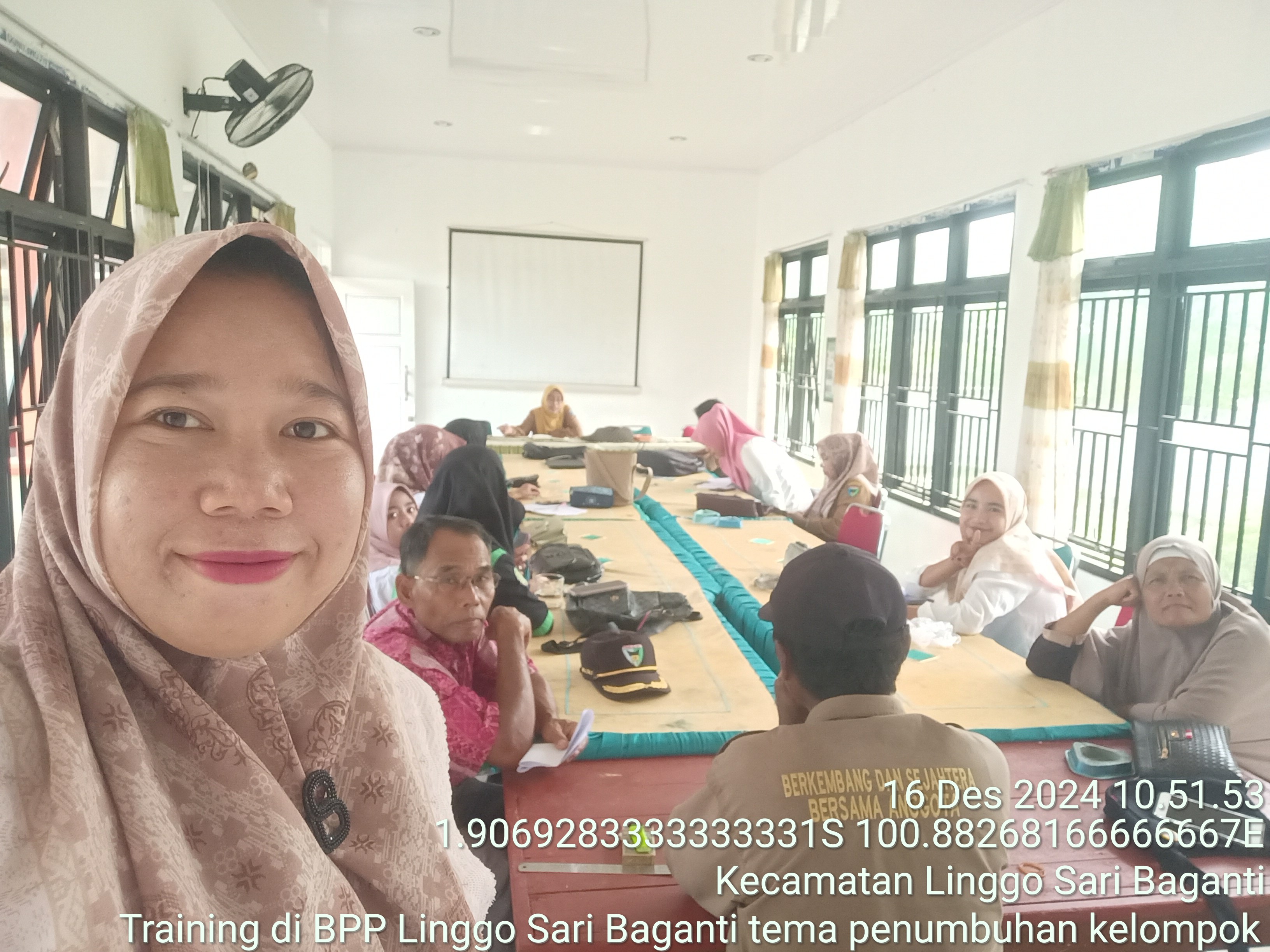 TRAINING DI BPP LINGGO SARI BAGANTI TEMA PENUMBUHAN KELOMPOK 
