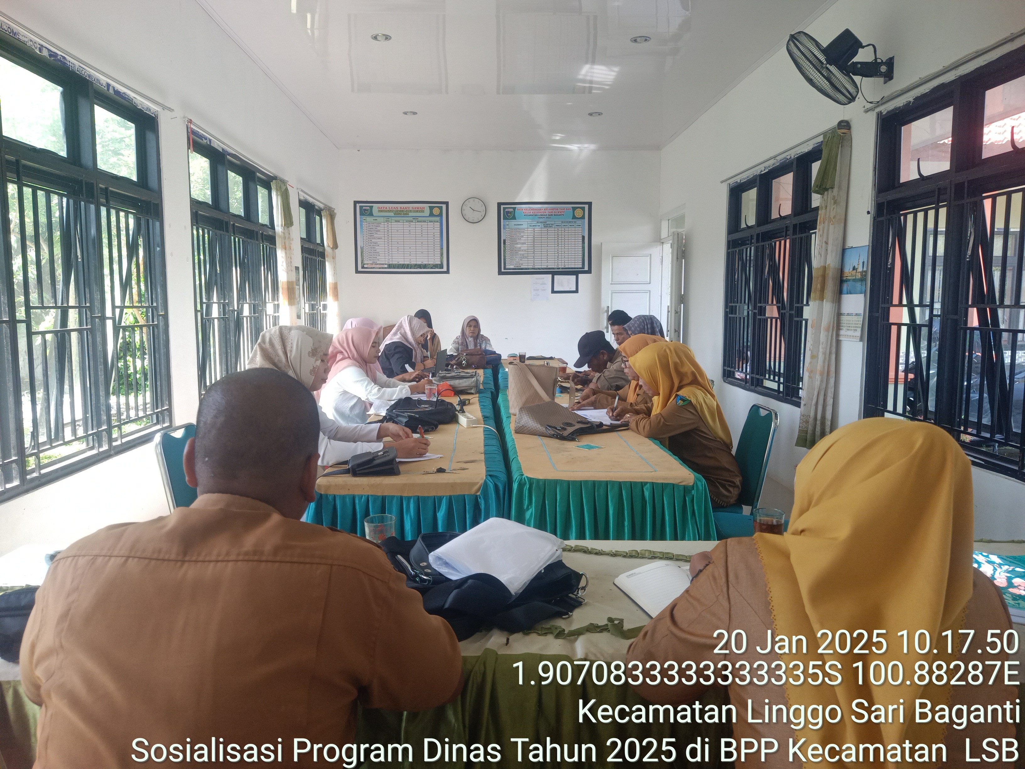 TRAINING SOSIALISASI PROGRAM DINAS TAHUN 2025 DI BPP KECAMATAN LINGGO SARI BAGANTI 