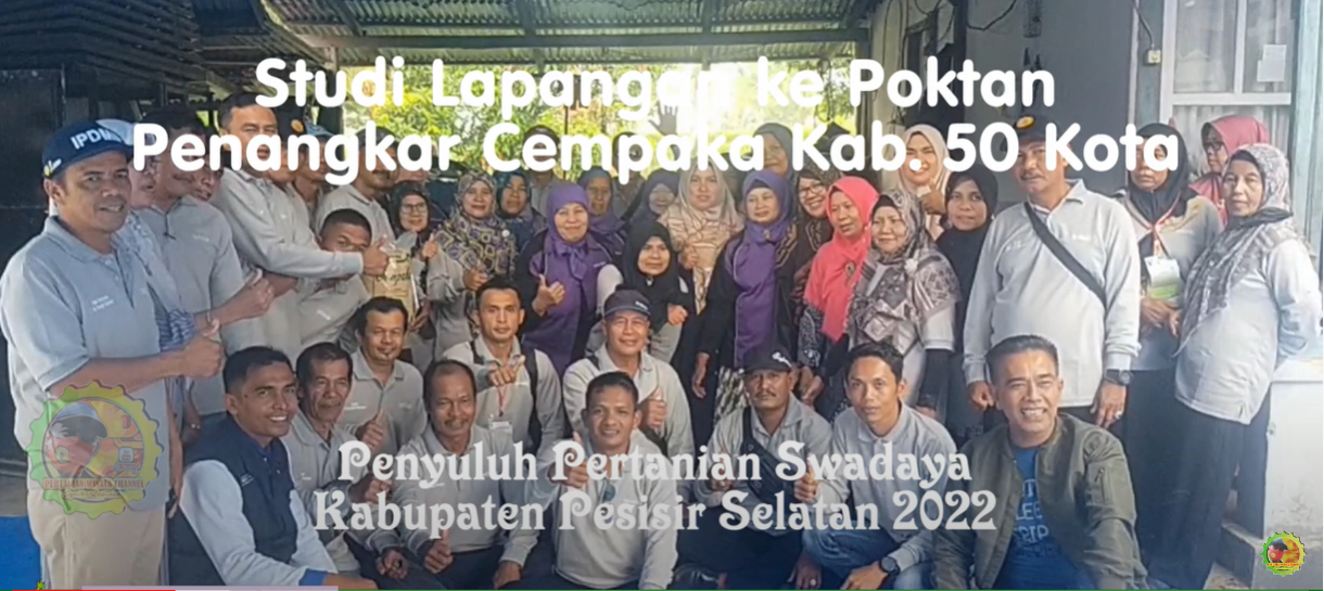 FIELD TRIP PENYULUH PERTANIAN SWADAYA KE POKTAN PENANGKAR CEMPAKA KAB. 50 KOTA