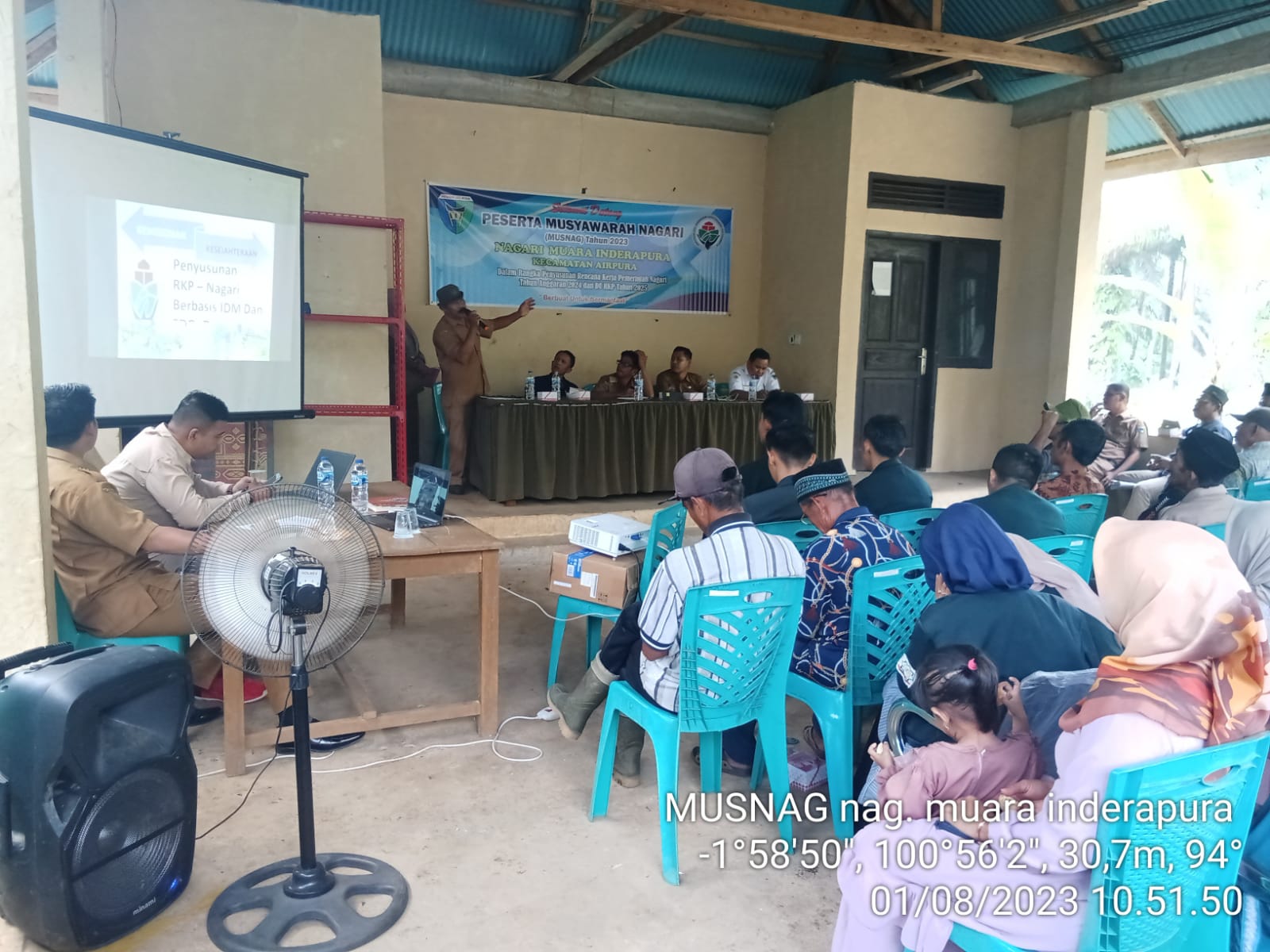 PUSKESWAN INDERAPURA HADIRI MUSYAWARAH NAGARI MUARA INDERAPURA KEC. AIRPURA 2023 