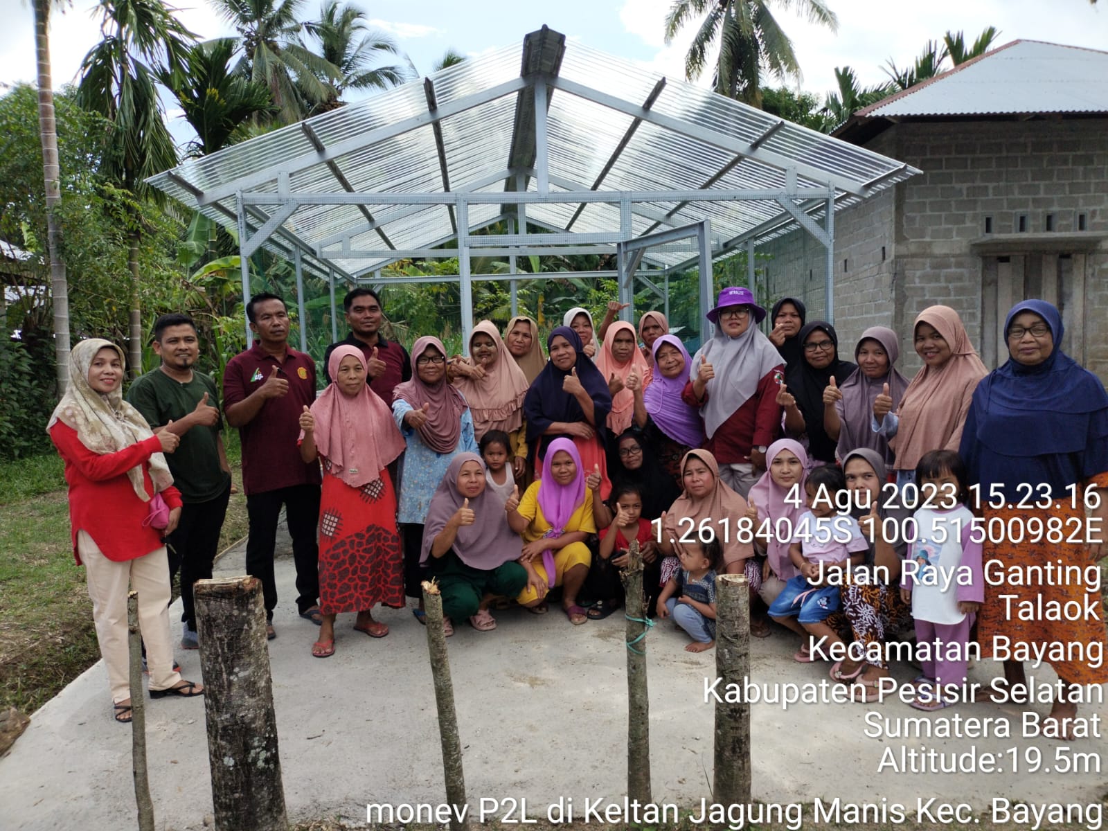 MONEV KEGIATAN P2L DI KELTAN  JAGUNG MANIS KECAMATAN BAYANG