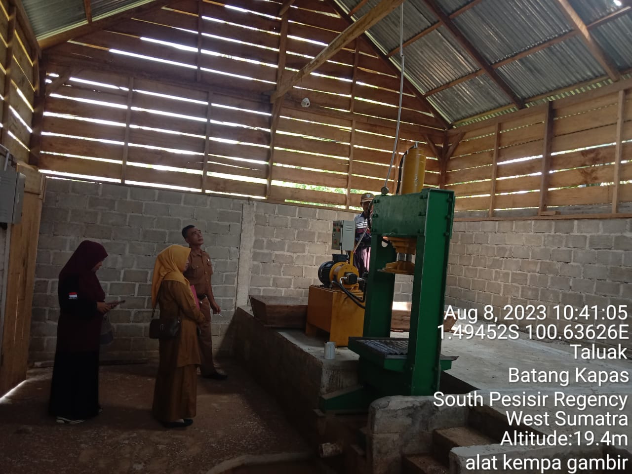 Monitoring dan Evaluasi Bantuan Alat Kempa Gambir Tahun 2022 Kegiatan Dinas Perkebunan, Tanaman Pang