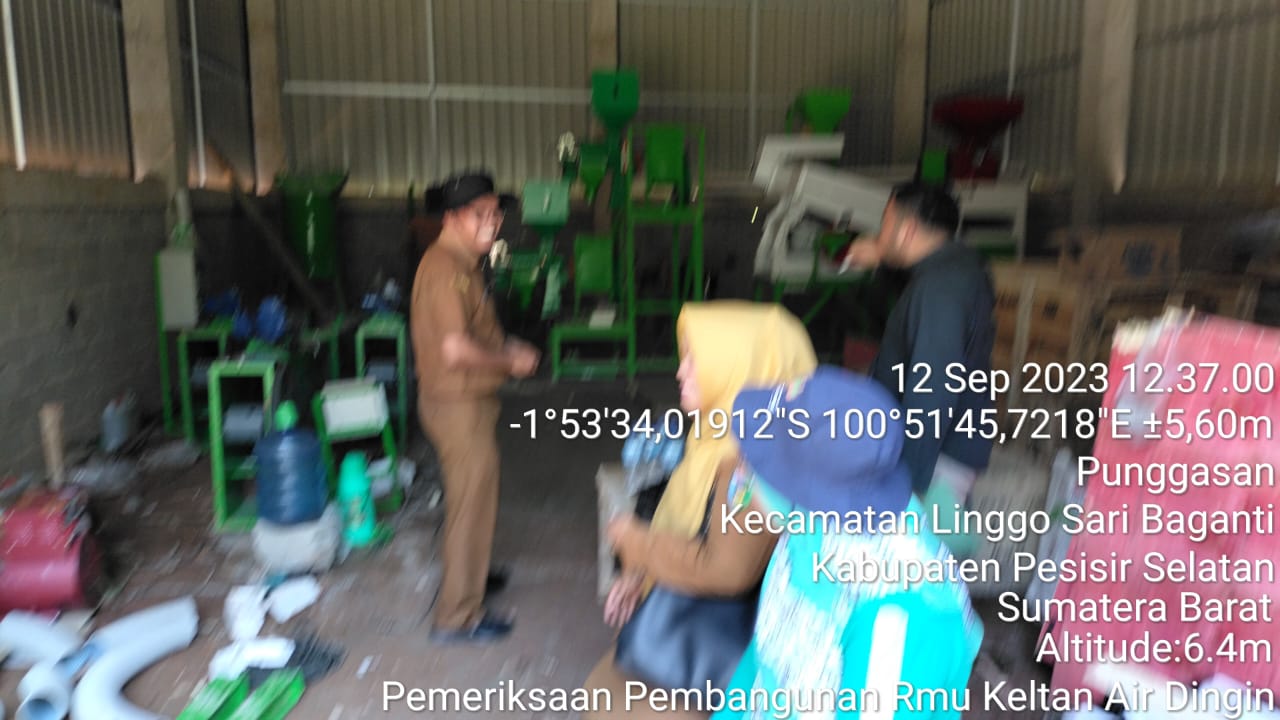 Pemeriksaan Pembangunan Rmu oleh Tim Teknis di klp Tani Air Dingin