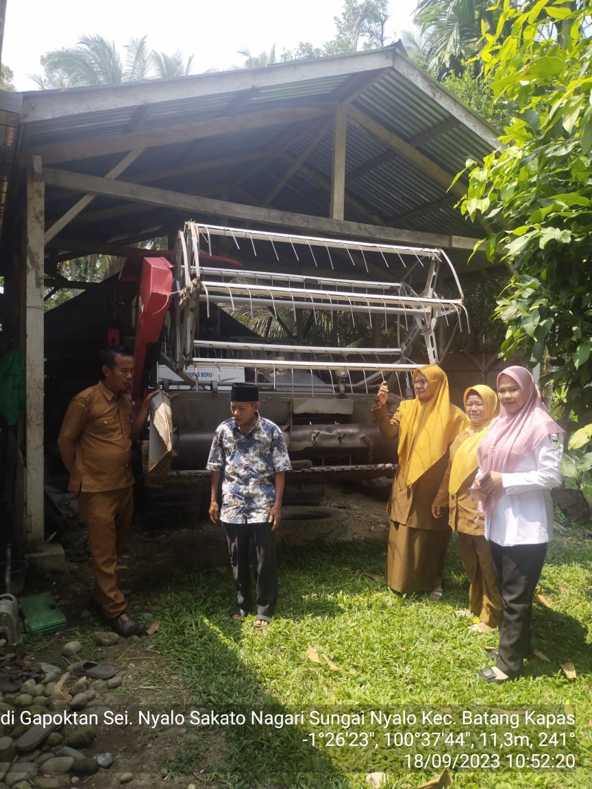 Monev Bantuan Sarana Pasca Panen Tahun 2019 s/d 2022 di IV Koto Mudiak