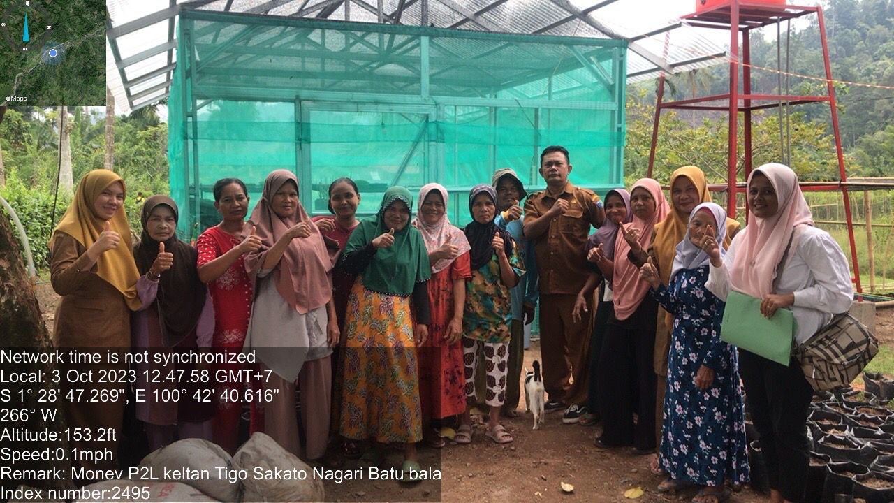 Monev pembenahan pembukuan administrasi p2l keltan tigo sakato, nagari gantiang mudiak, kec sutera