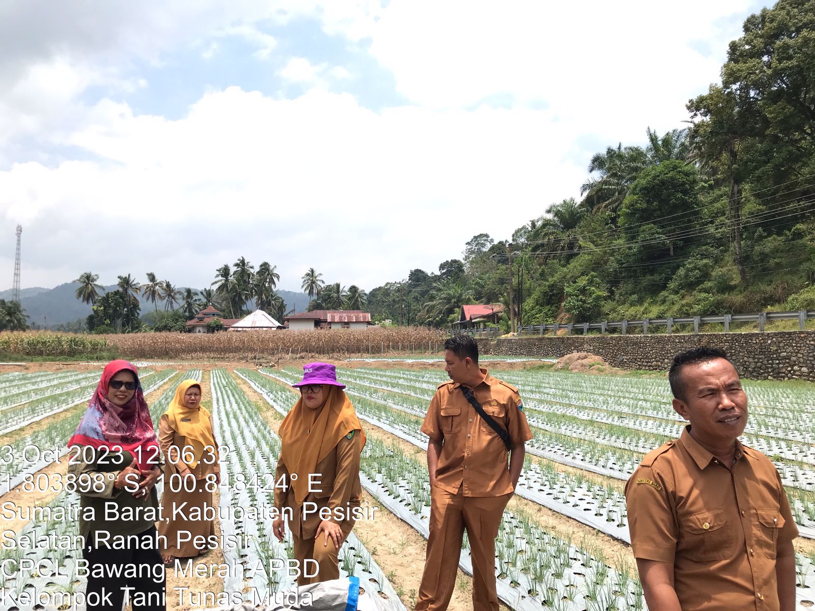 Verifikasi kelompok tani Tunas Muda penerima hibah pengembangan BAWANG MERAH APBD Perubahan 2023
