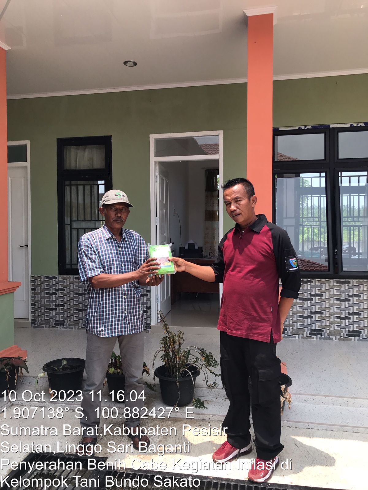 Penyerahan Benih Cabe pada Kawasan Cabe Inflasi Keltan Bundo Sakato