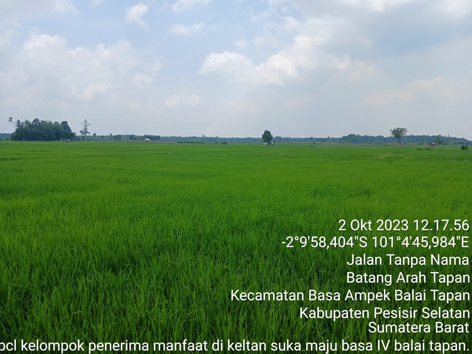 CP/CL KELOMPOK TANI SUKA MAJU NAGARI  INDRAPURA SELATAN PENERIMA BANTUAN ALSINTAN