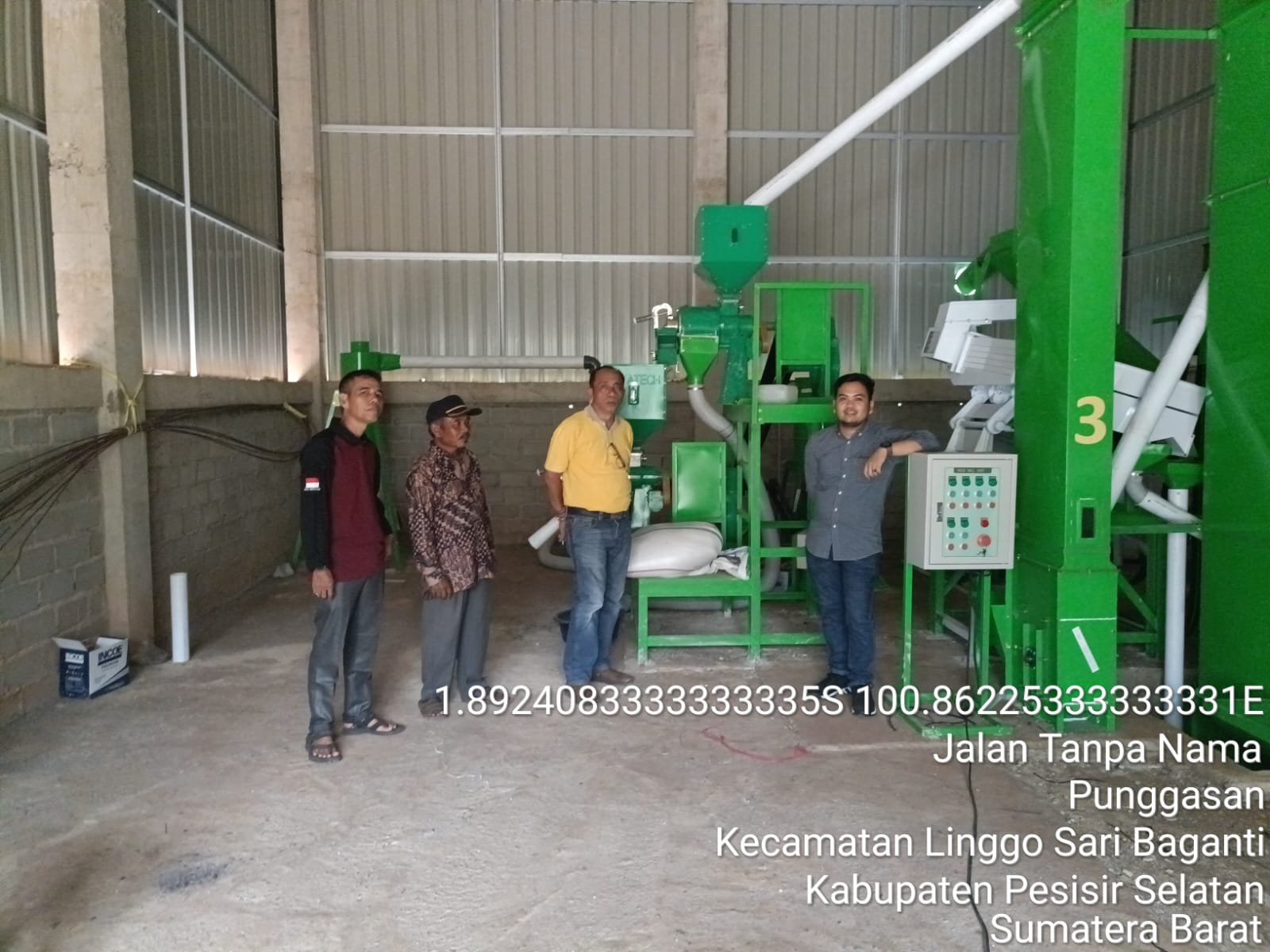RUNNING TEST ALSIN RMU DI KELOMPOK TANI BATU TAPAK KEC LINGGO SARI BAGANTI